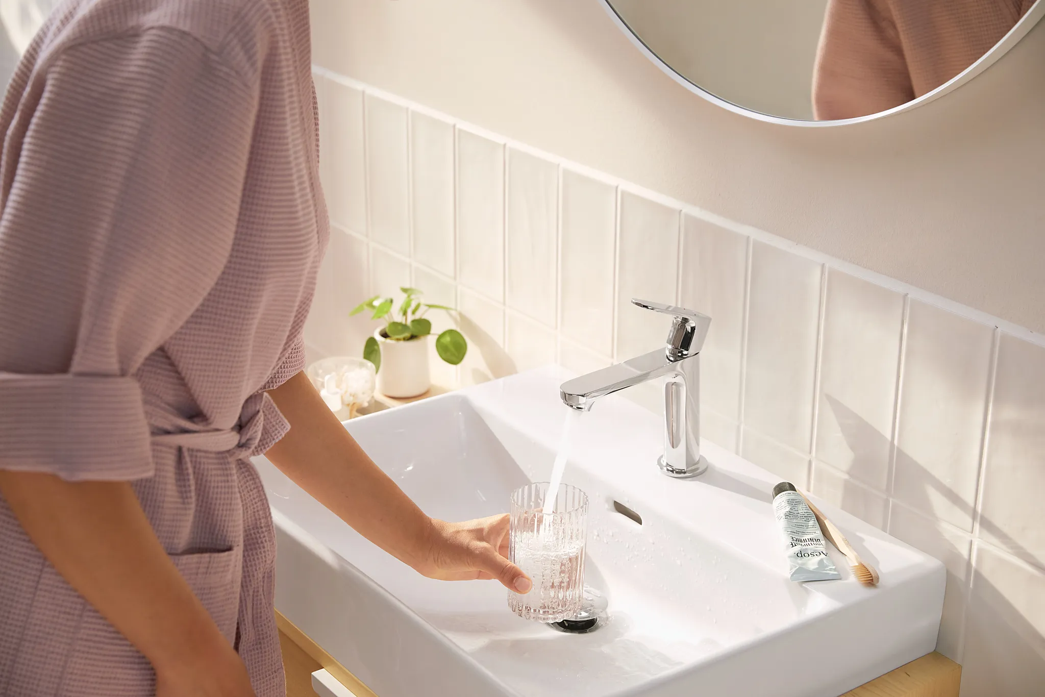 Einhebel-Waschtischmischer Rebris S 110 CoolStart o.Zugstange chrom