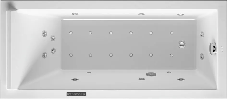 Duravit Whirlwanne „Starck“ rechteck 160 × 70 cm, Fußablauf Duravit Whirlwanne „Starck“ rechteck 160 × 70 cm, Fußablauf