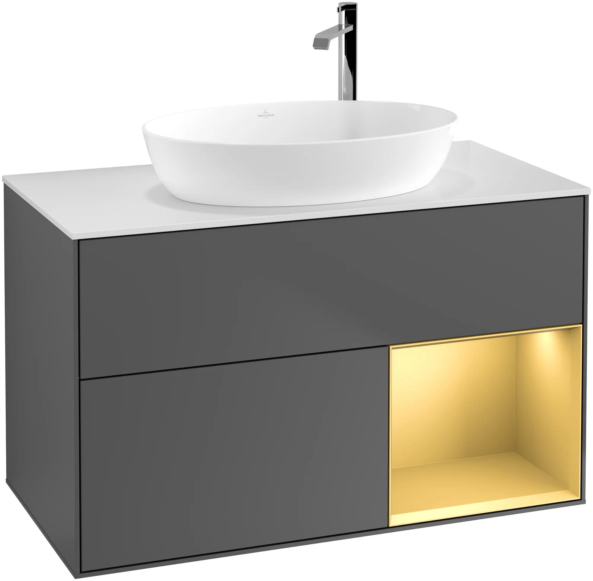 Villeroy & Boch Finion Waschbeckenunterschrank F90 1000x603x501mm anthrazit