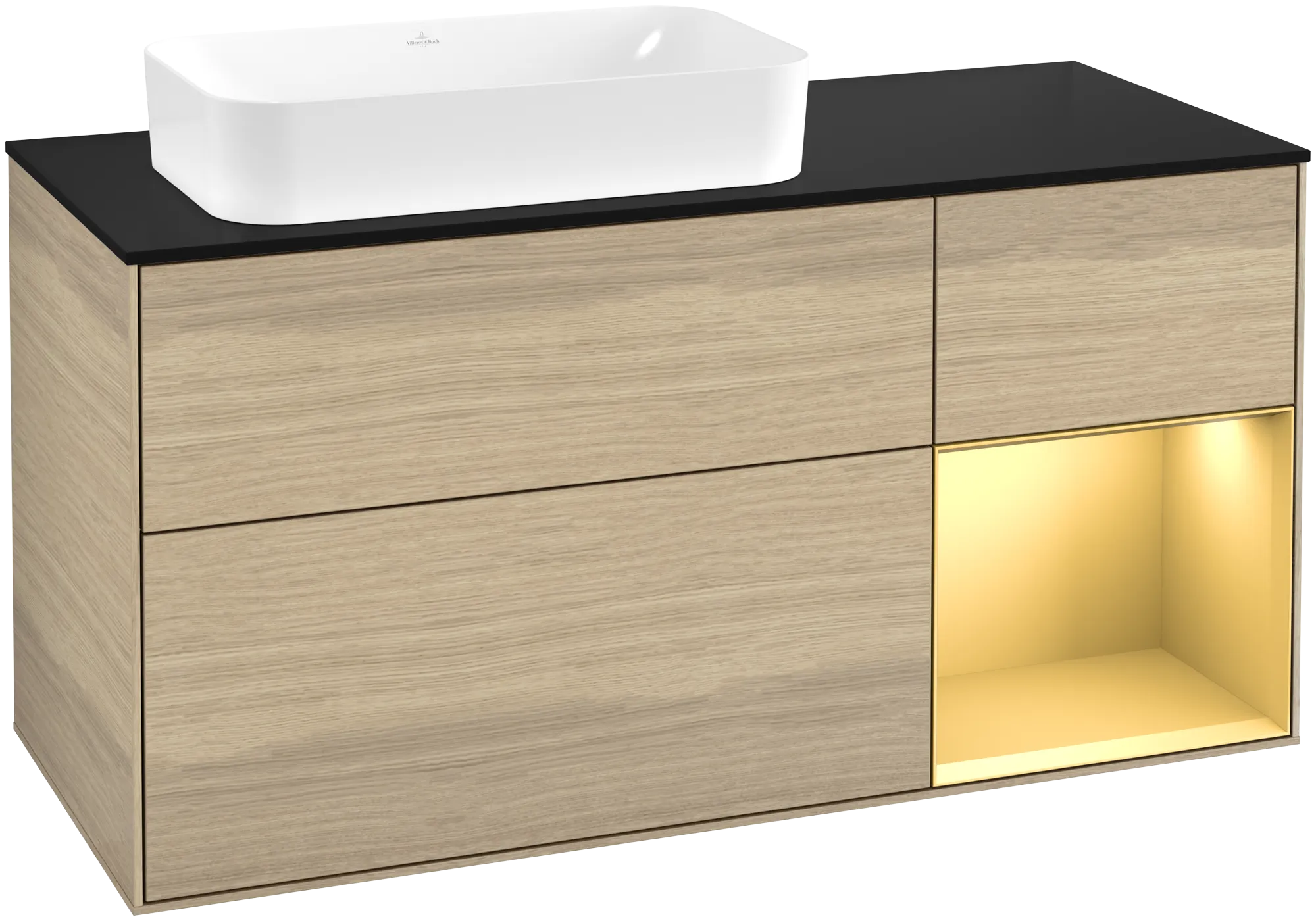 Villeroy & Boch Finion Waschbeckenunterschrank F69 1200x603x501mm mit Beleuchtung