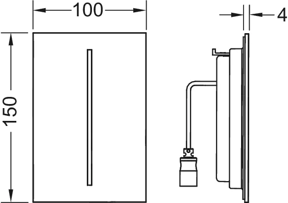 filo Sensorblende, Edelstahl gebürstet (mit Anti-Fingerprint) filo Sensorblende, Edelstahl gebürstet (mit Anti-Fingerprint)