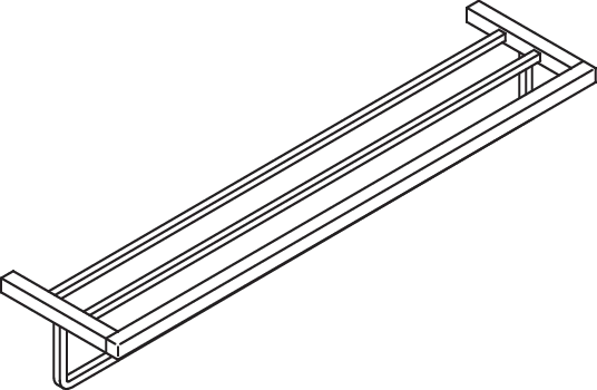 HEWI Handtuchablage „System 100“