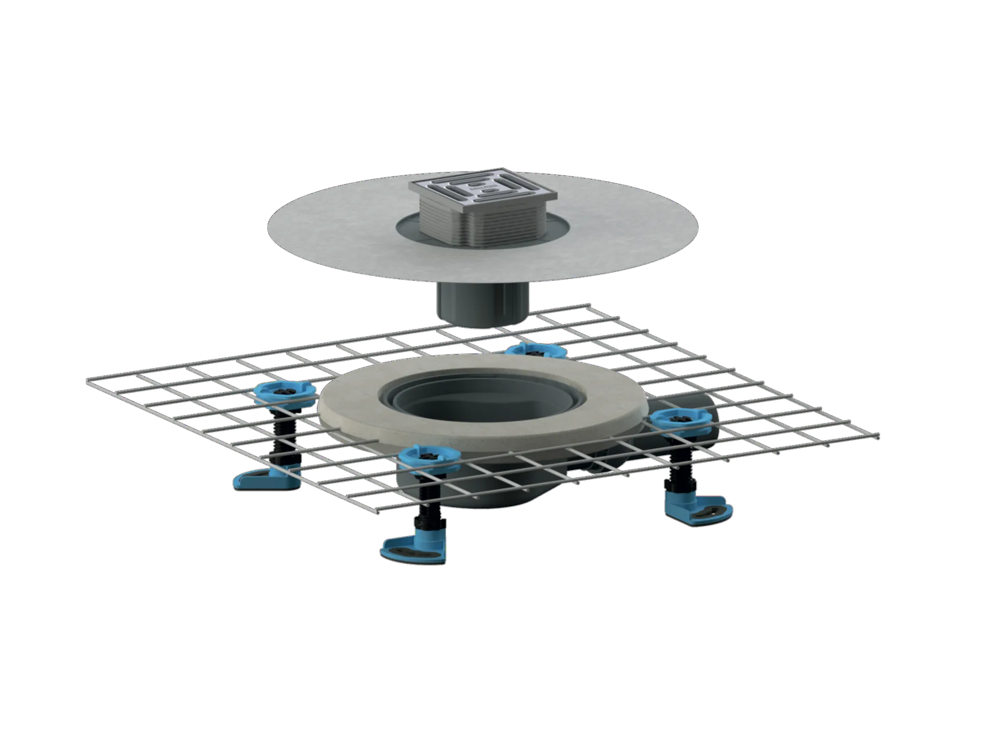 Bodenablauf CeraDrain Pure, DN 50 100 x 100 mm Bodenablauf CeraDrain Pure, DN 50 100 x 100 mm