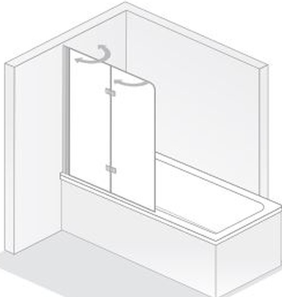 HSK gerahmte Badewannenaufsatz 1-teilig „Favorit Nova“ Glas Mattglas, Profile Chromoptik (Alu Hochglanz poliert) HSK gerahmte Badewannenaufsatz 1-teilig „Favorit Nova“ Glas Mattglas, Profile Chromoptik (Alu Hochglanz poliert)