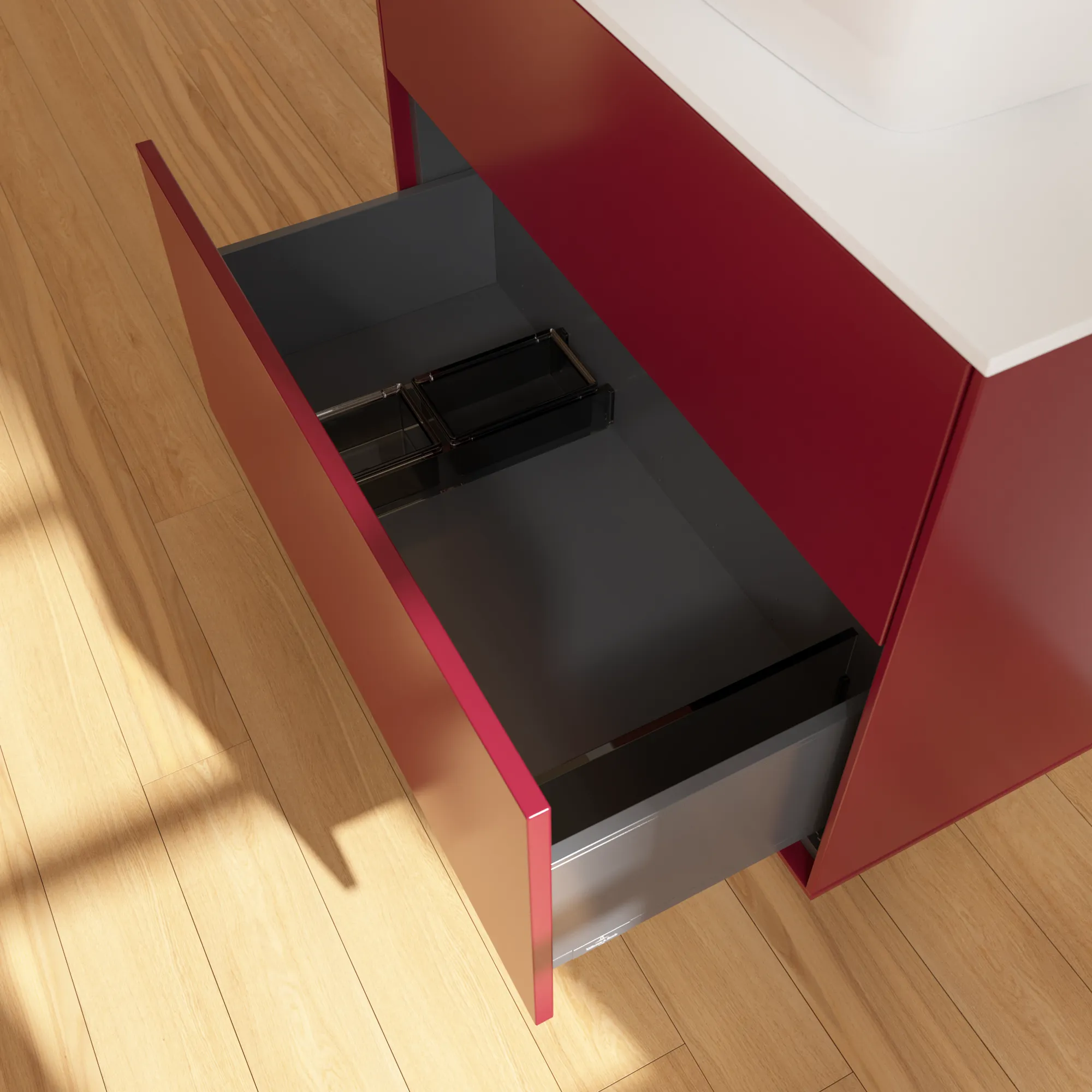 Villeroy & Boch Waschtischunterschrank „Finion“ für Schrankwaschtisch 800 × 603 × 501 mm Peony Matt Lacquer, für Becken mittig, mit Hahnlochbohrung Villeroy & Boch Waschtischunterschrank „Finion“ für Schrankwaschtisch 800 × 603 × 501 mm Peony Matt Lacquer, für Becken mittig, mit Hahnlochbohrung