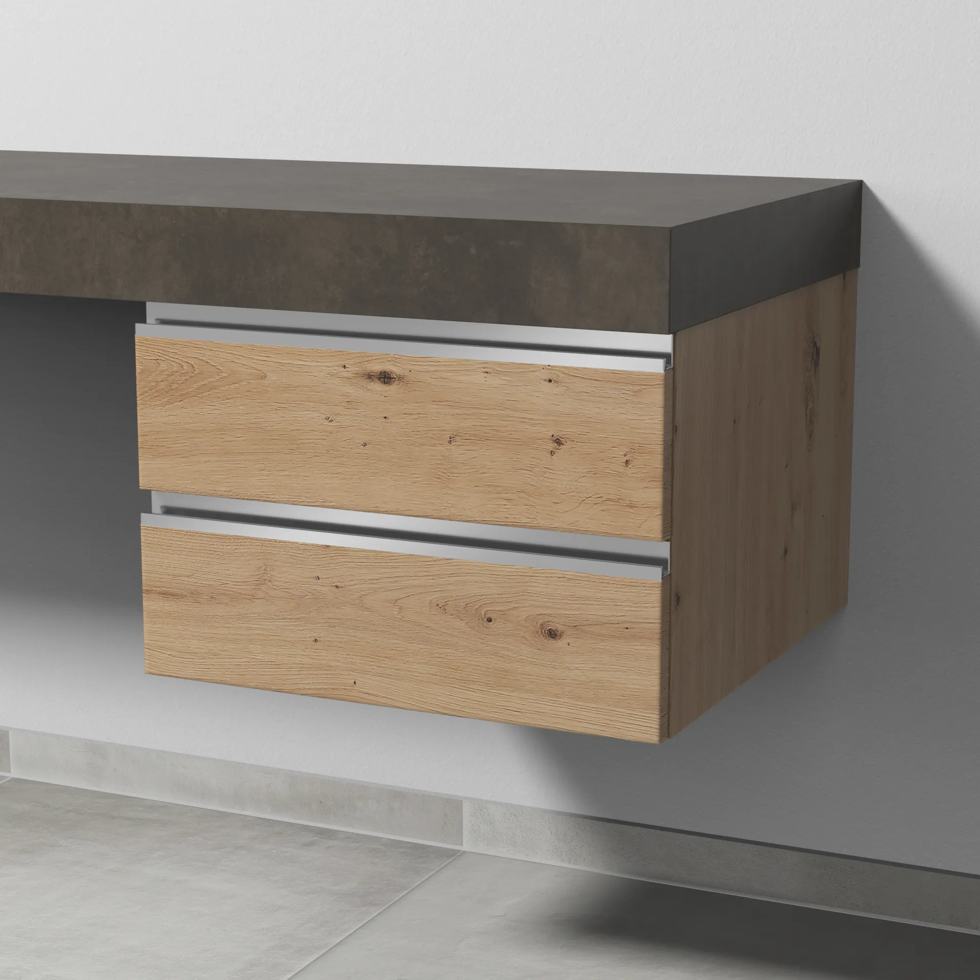 Sanipa Unterschrank „2morrow“ 500 × 340 × 520 mm in Eiche Natural-Touch