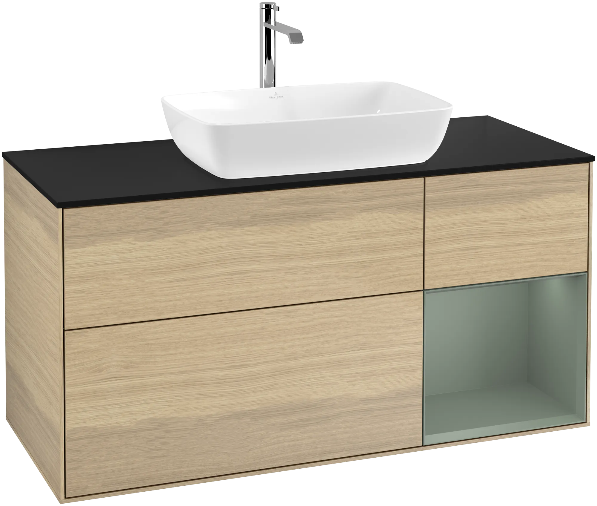 Villeroy & Boch Finion Waschbeckenunterschrank F83, 1200x603x501mm, mit Beleuchtung