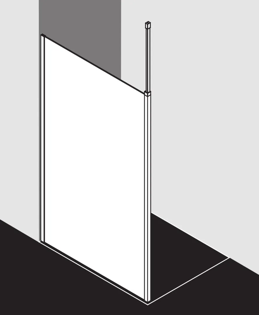 Kermi Duschdesign Walk-In-Duschkabine mit variabler Stabilisierung (Wand / Decke) links „WALK-IN XB“ Glas Klar, Profile Silber Hochglanz, BV: 780 - 800 mm WE: 790 - 810 mm H: 2000 mm Kermi Duschdesign Walk-In-Duschkabine mit variabler Stabilisierung (Wand / Decke) links „WALK-IN XB“ Glas Klar, Profile Silber Hochglanz, BV: 780 - 800 mm WE: 790 - 810 mm H: 2000 mm