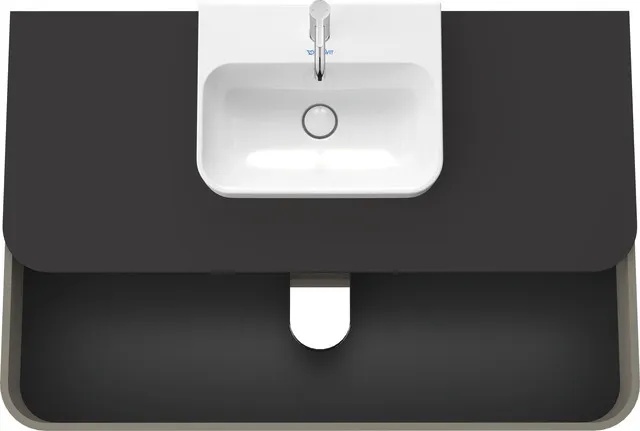 Duravit Waschtischunterschrank wandhängend „Happy D.2 Plus“ 130 × 40,8 × 55 cm Steingrau Seidenmatt Duravit Waschtischunterschrank wandhängend „Happy D.2 Plus“ 130 × 40,8 × 55 cm Steingrau Seidenmatt