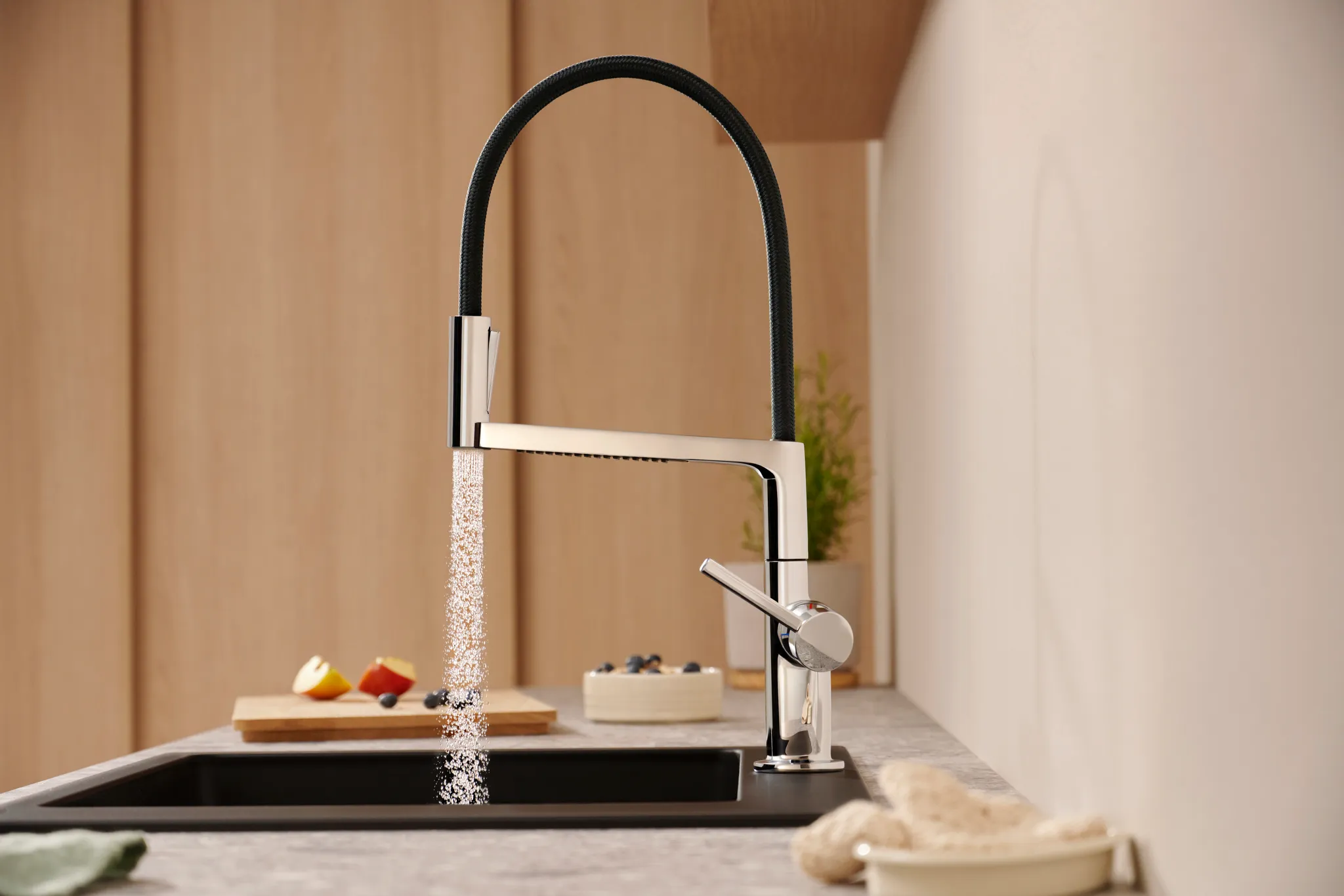 Hansgrohe Talis Select M54 PowderSpray Einhebel-Küchenmischer Semi-Pro, 3jet, Chrom