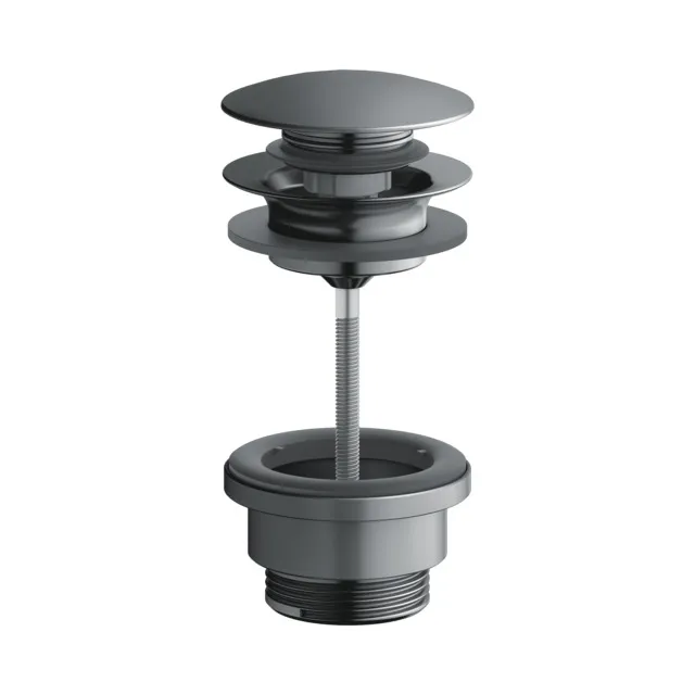 Arm.-Zub. 59902130000 Ablaufgarnitur G 1 1/4 Push-Open Schwarzchrom gebürstet Arm.-Zub. 59902130000 Ablaufgarnitur G 1 1/4 Push-Open Schwarzchrom gebürstet