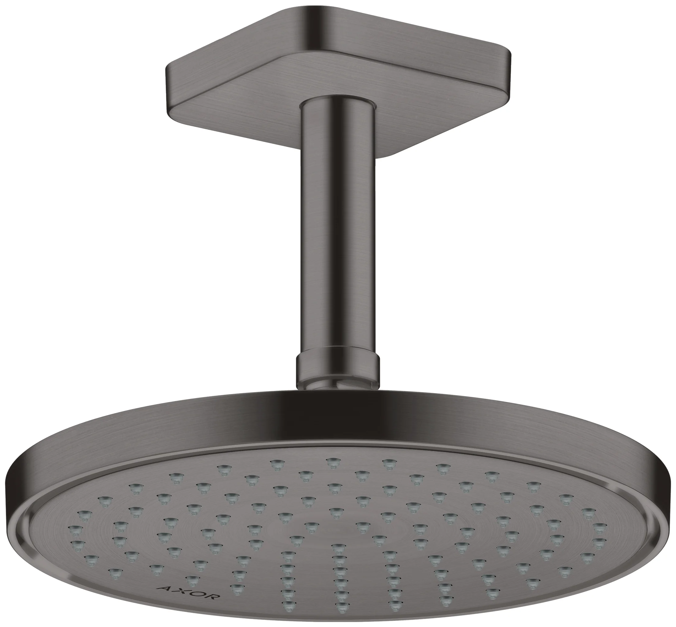 Hansgrohe AXOR ShowerSolutions Kopfbrause 220 1jet EcoSmart+ Brushed Black Chrome, 220 mm, verstellbarer Winkel, abnehmbar zur Reinigung Hansgrohe AXOR ShowerSolutions Kopfbrause 220 1jet EcoSmart+ Brushed Black Chrome, 220 mm, verstellbarer Winkel, abnehmbar zur Reinigung