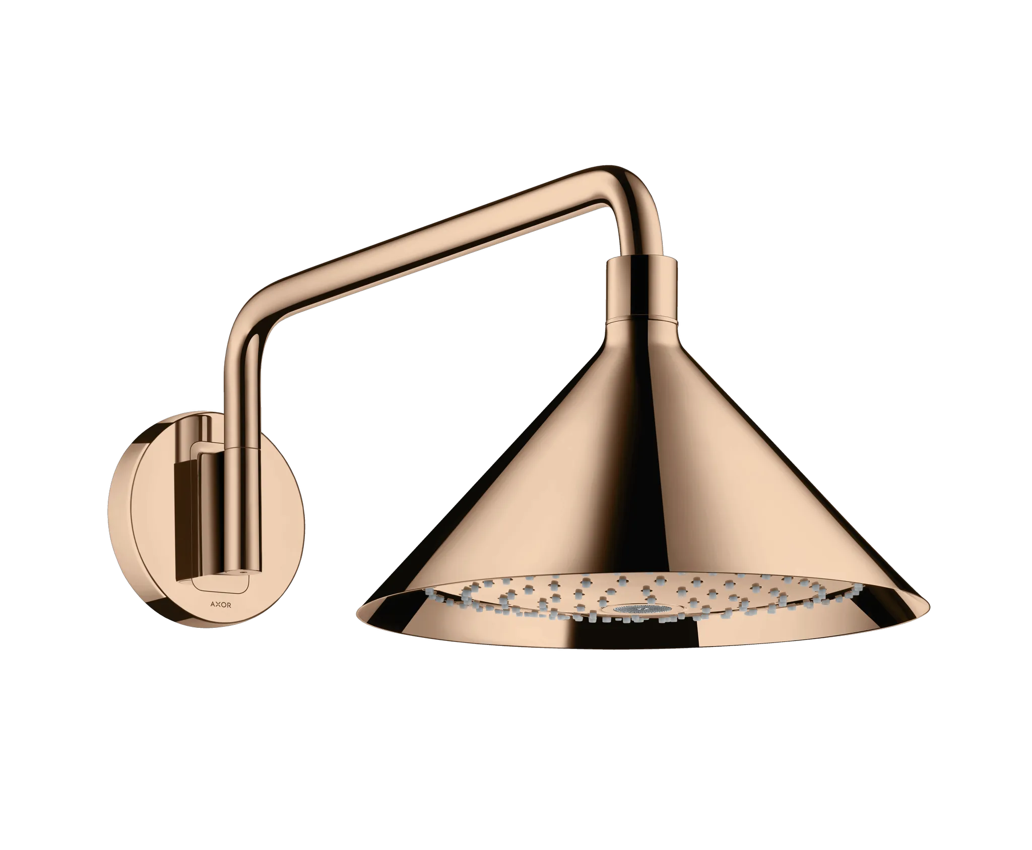 Hansgrohe AXOR Showers/Front Kopfbrause 240 2jet mit Brausearm, Polished Red Gold Hansgrohe AXOR Showers/Front Kopfbrause 240 2jet mit Brausearm, Polished Red Gold