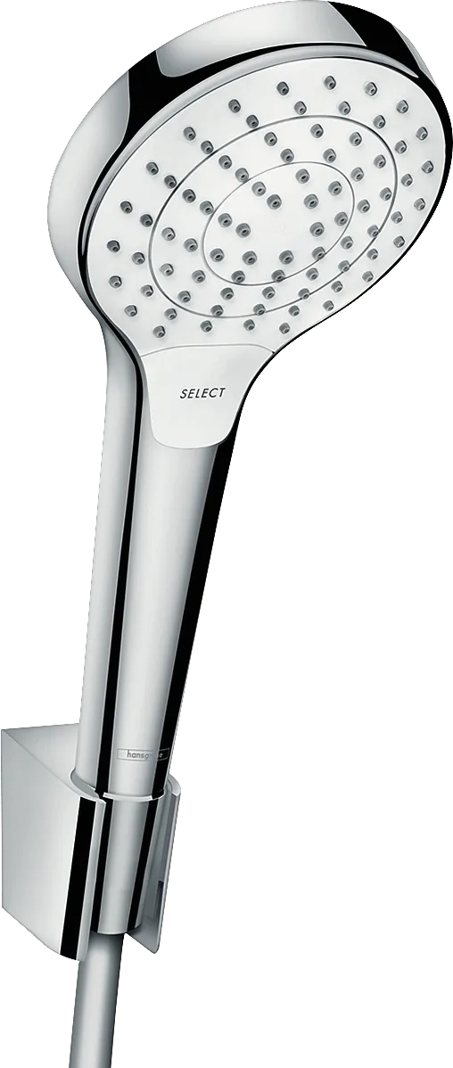 Hansgrohe Croma Select S Brausehalterset 110 Vario, Weiß/Chrom Hansgrohe Croma Select S Brausehalterset 110 Vario, Weiß/Chrom