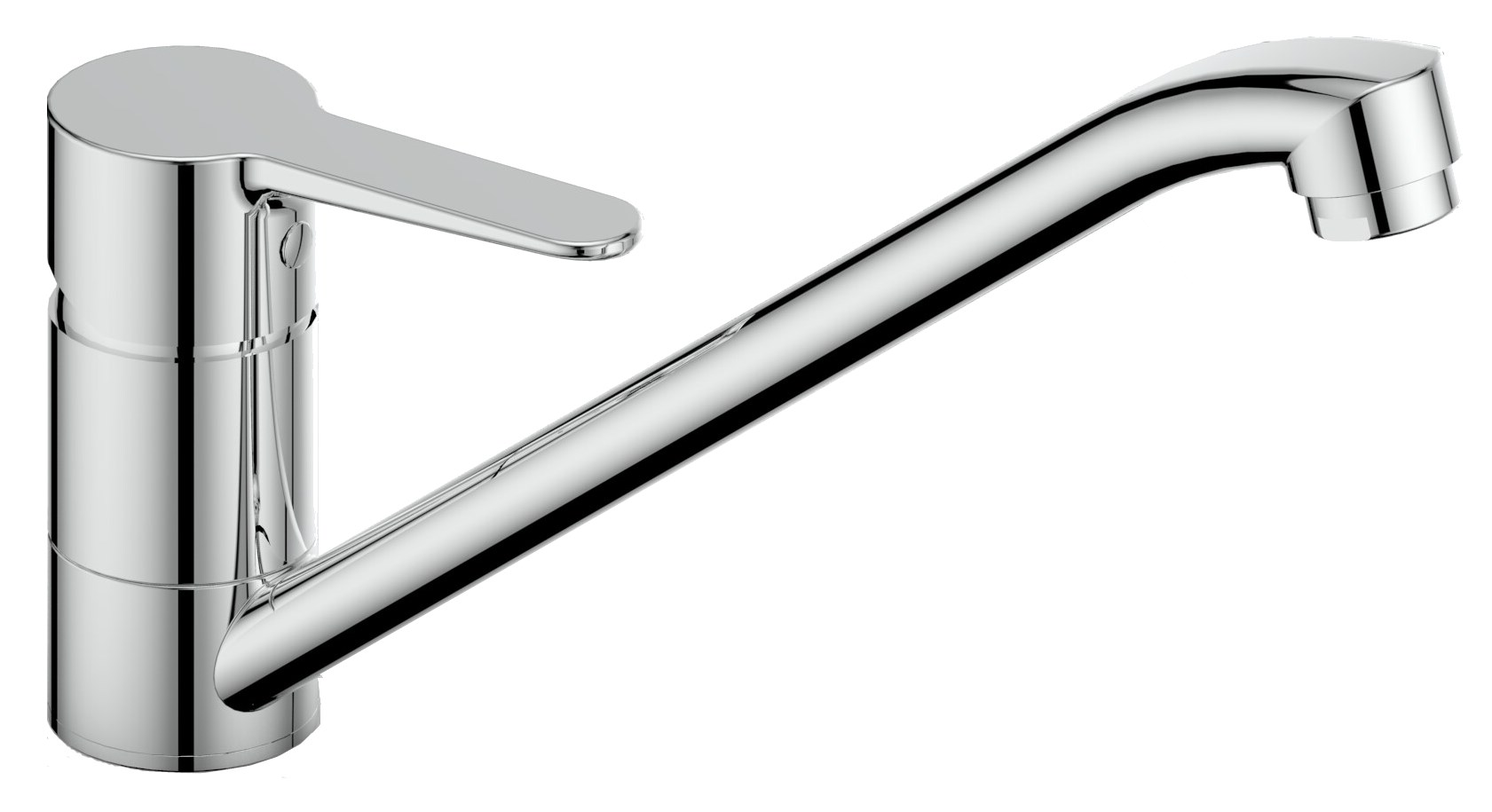 Spültisch-Einhandbatterie AqvaBasic III - schwenkbarer Auslauf - Kartusche mit keramischen Dichtscheiben - Heißwassersperre - Wassermengendurchflussregulierung - flexible Druckschläuche 3/8“, DVGW W270 - P-IX 28647/IA - chrom Spültisch-Einhandbatterie AqvaBasic III - schwenkbarer Auslauf - Kartusche mit keramischen Dichtscheiben - Heißwassersperre - Wassermengendurchflussregulierung - flexible Druckschläuche 3/8“, DVGW W270 - P-IX 28647/IA - chrom