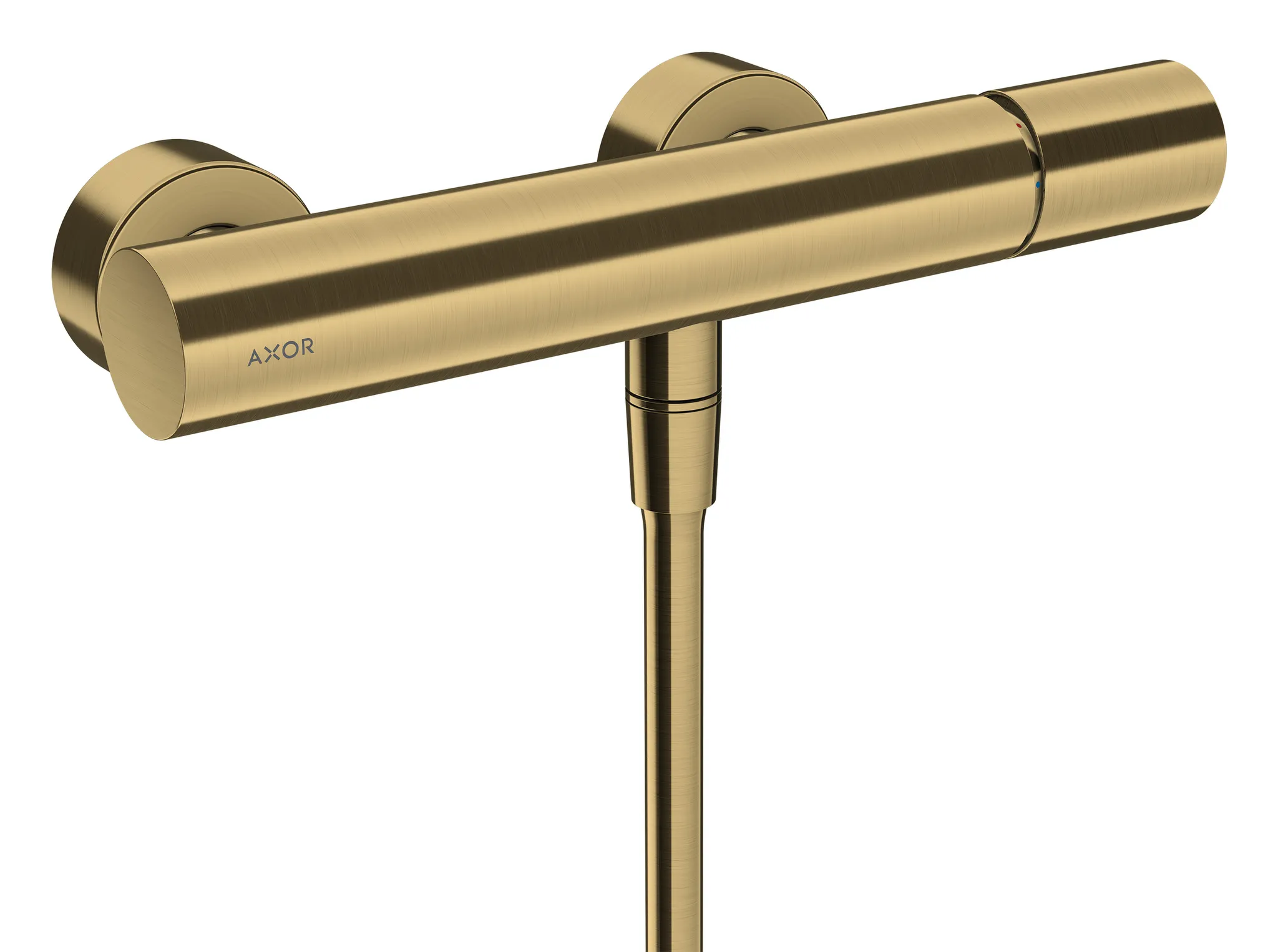 Hansgrohe AXOR Uno Brausenmischer Aufputz, Zerogriff BB, Brushed Brass, 150 ± 16 mm, max. Durchfluss 15 l/min, Keramikmischsystem, einstellbare Temperaturbegrenzung, Rückflussverhinderer, Schalldämpfer, für Durchlauferhitzer geeignet Hansgrohe AXOR Uno Brausenmischer Aufputz, Zerogriff BB, Brushed Brass, 150 ± 16 mm, max. Durchfluss 15 l/min, Keramikmischsystem, einstellbare Temperaturbegrenzung, Rückflussverhinderer, Schalldämpfer, für Durchlauferhitzer geeignet
