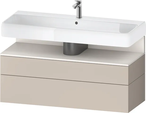 Duravit Waschtischunterschrank wandhängend „Qatego“ 119 × 59 × 47 cm in, ohne Beleuchtung