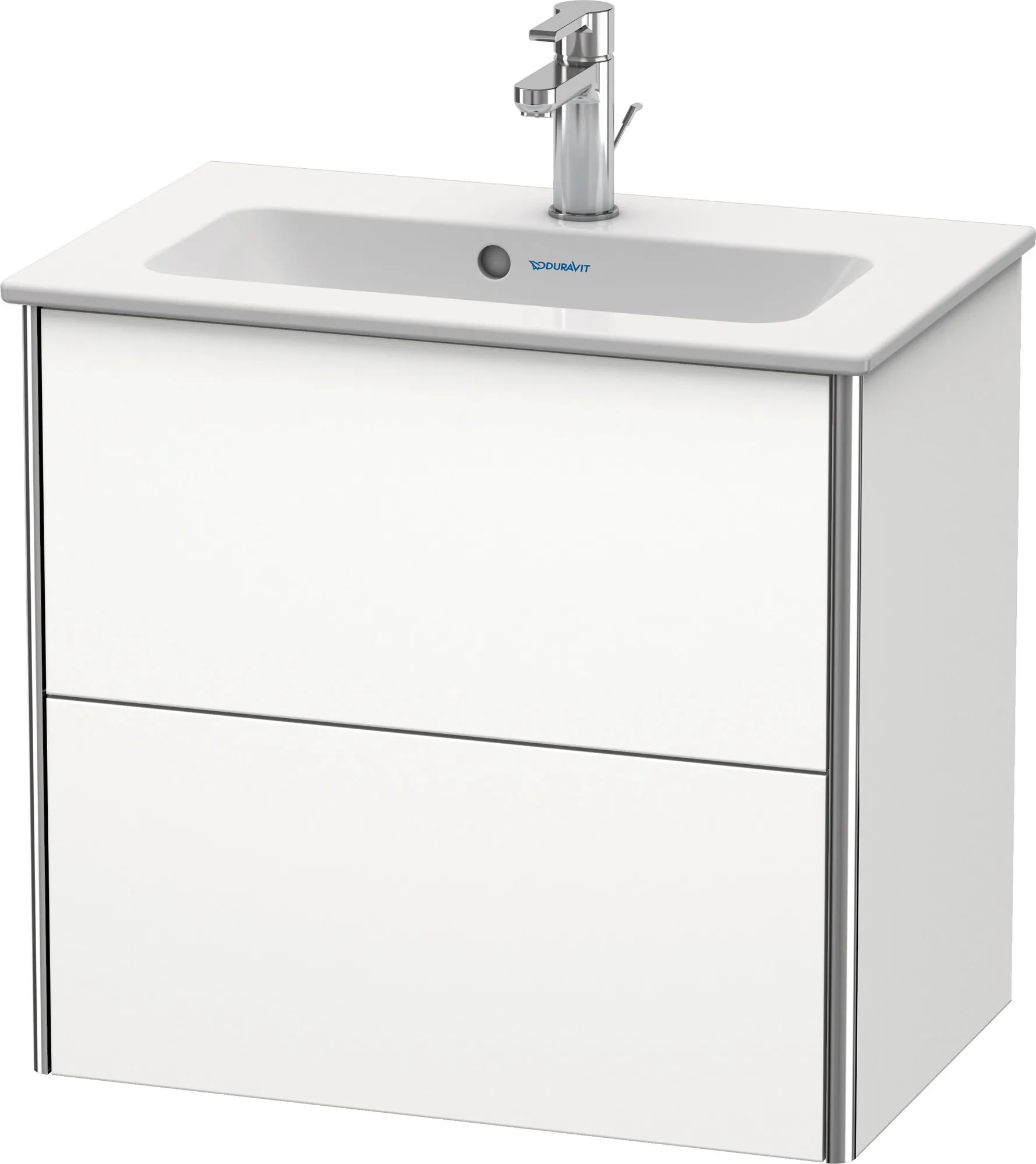 Duravit Waschtischunterschrank wandhängend „XSquare“ 61 × 56 × 38,8 cm Weiß Supermatt