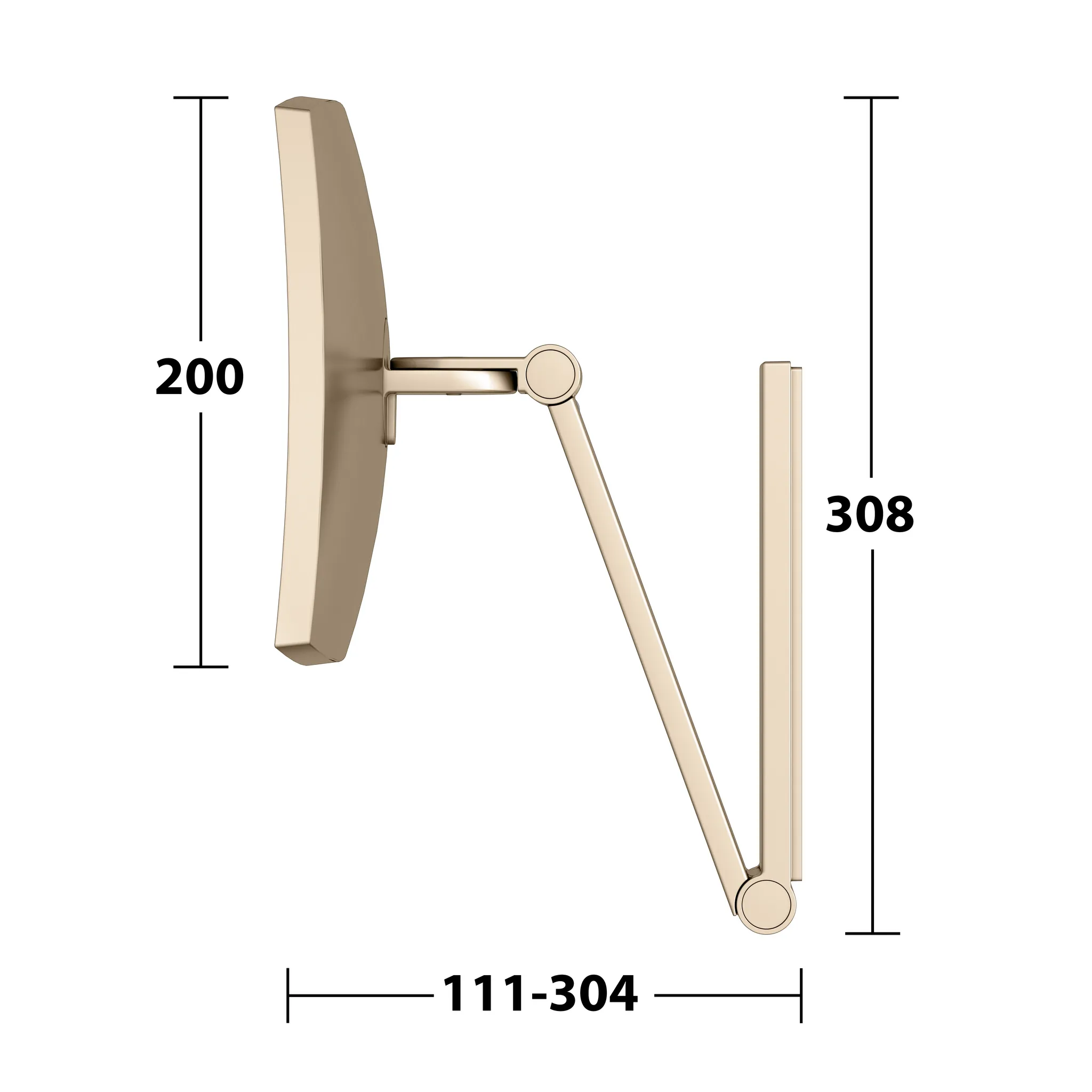 KEUCO Kosmetikspiegel iLook_move unbeleuchtet, eckig, Bronze gebürstet KEUCO Kosmetikspiegel iLook_move unbeleuchtet, eckig, Bronze gebürstet