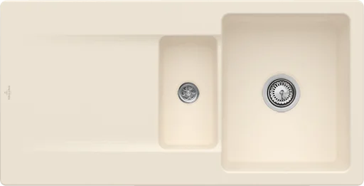 Villeroy & Boch Siluet 60 R Flat Spüle 900-1, TitanCeram, Ivory CeramicPlus Villeroy & Boch Siluet 60 R Flat Spüle 900-1, TitanCeram, Ivory CeramicPlus