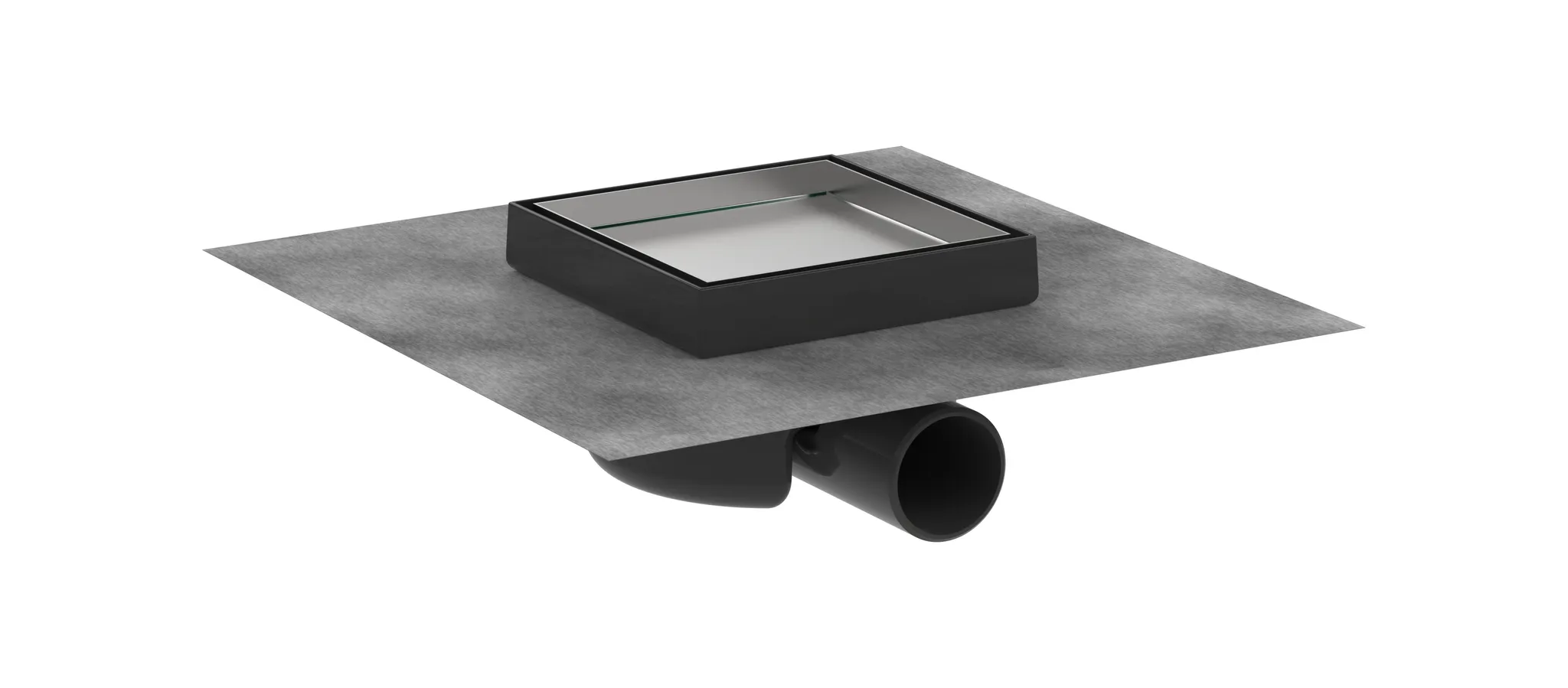 RainDrain Spot Punktablauf 151 x 150 mm Rost befliesbar BST