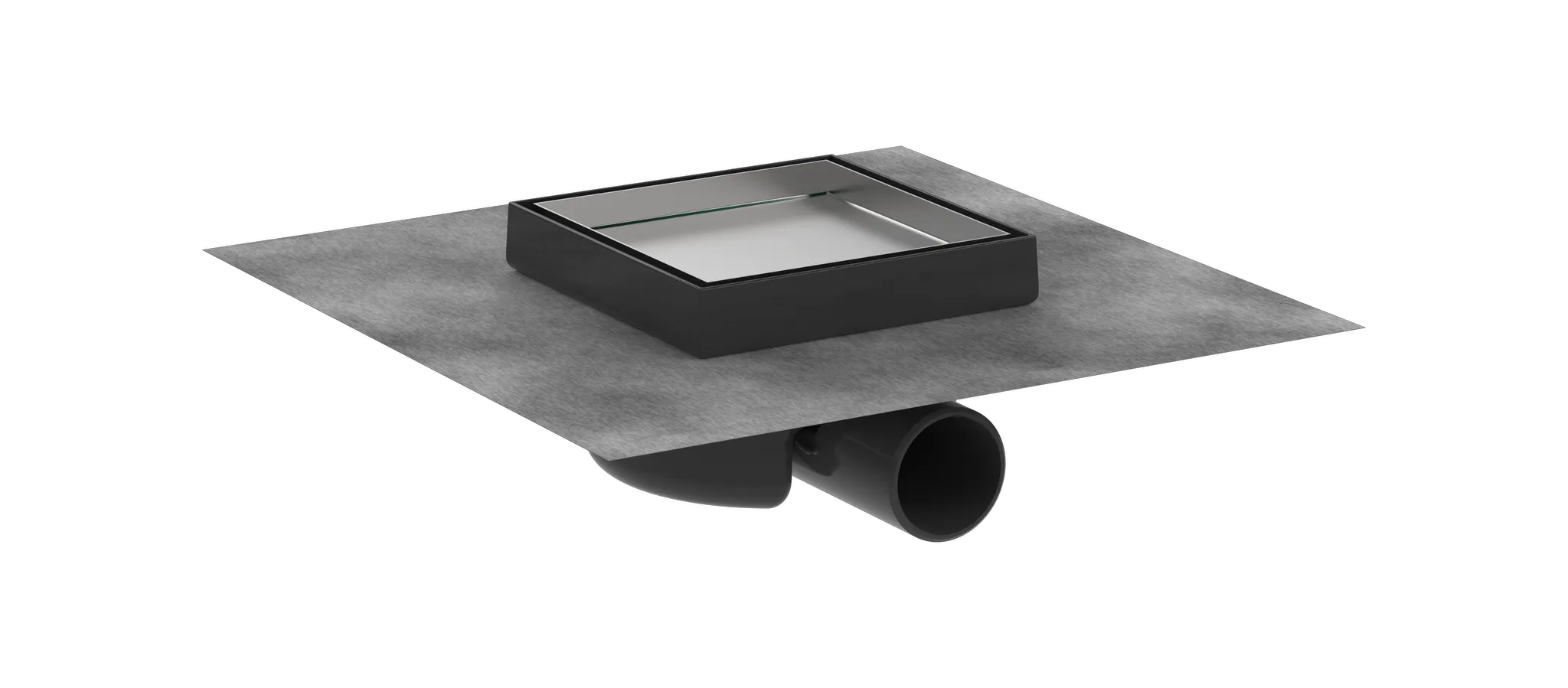 Hansgrohe RainDrain Spot Komplettset Punkтаб. 150x150mm Edelstahl gebürstet Hansgrohe RainDrain Spot Komplettset Punkтаб. 150x150mm Edelstahl gebürstet