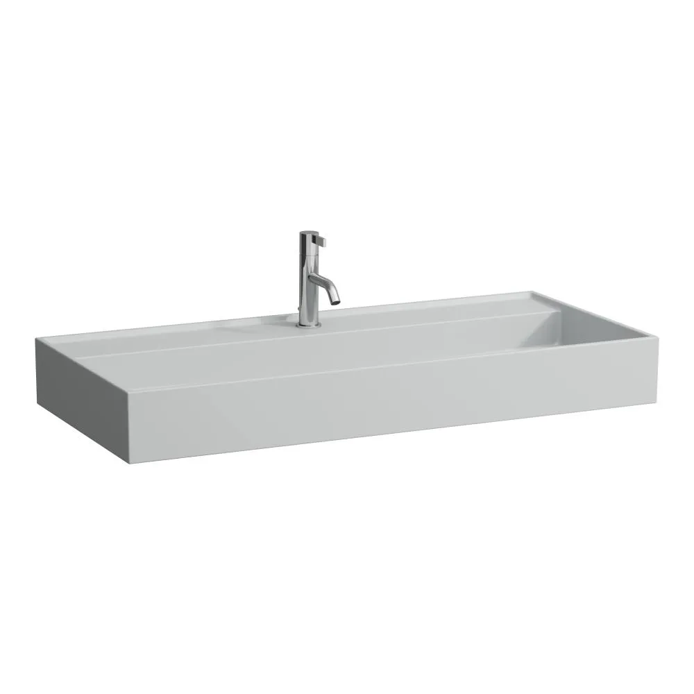 Waschtisch Kartell • 460x1000x145 1 Hahnloch mit Überlauf Standardablauf weiß