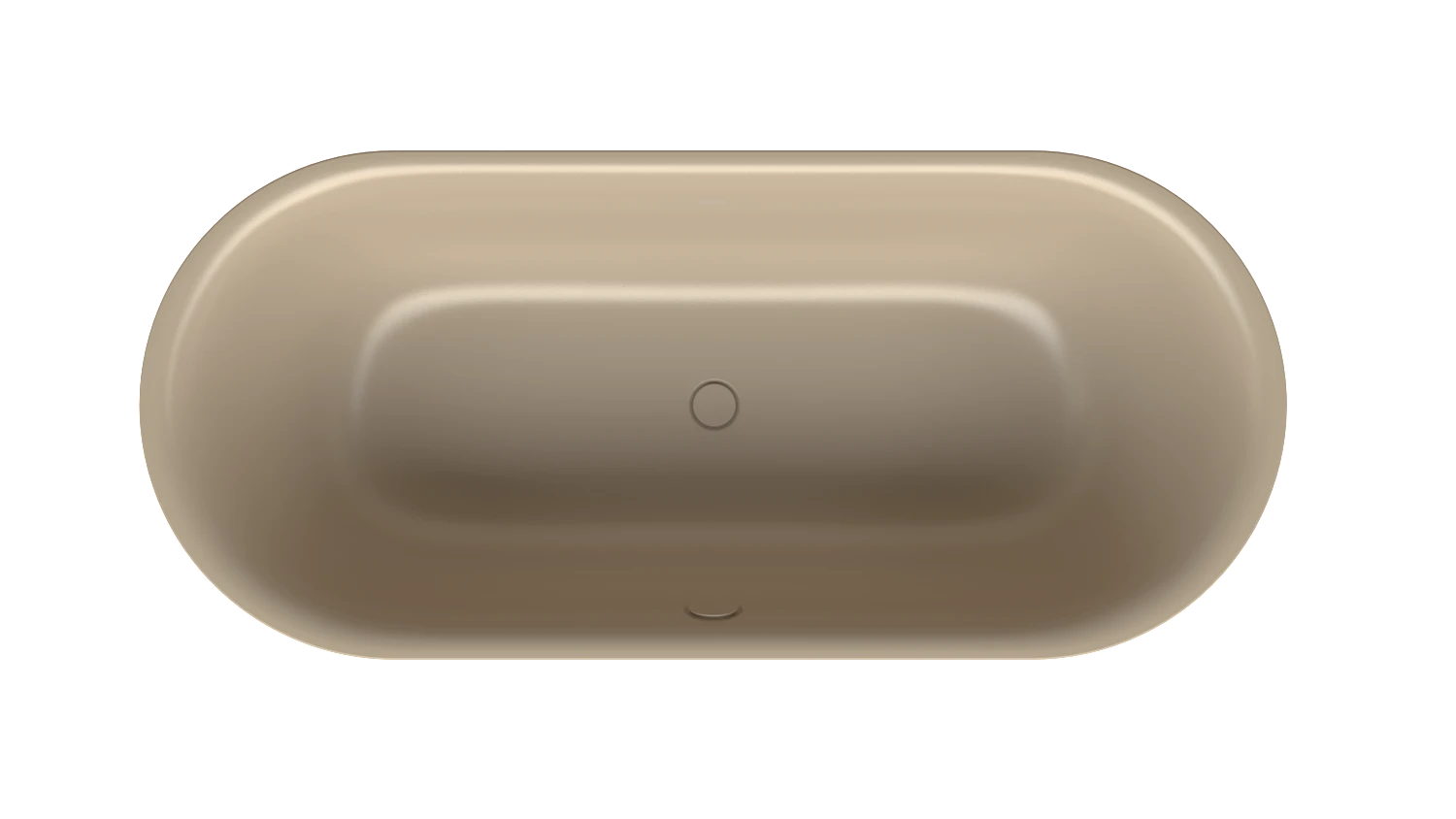 Bette oval Badewanne „BetteLux Oval Silhouette“ 180 × 80 cm in Greige