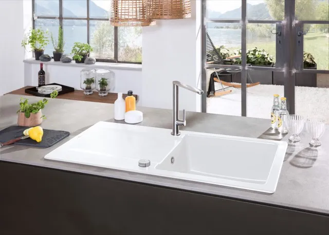 Villeroy & Boch Einbau-Küchenspülbecken „Siluet“ 50 900 × 510 × 220 mm in Ivory Villeroy & Boch Einbau-Küchenspülbecken „Siluet“ 50 900 × 510 × 220 mm in Ivory