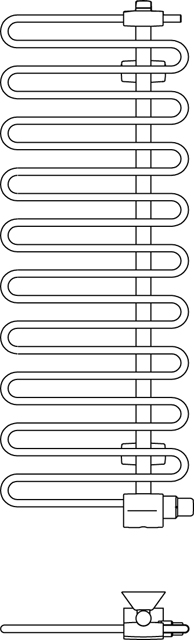 Kermi Design-Heizkörper „Icaro®“ Umrüstbar für links oder rechts 60 × 186,6 cm in Weiß