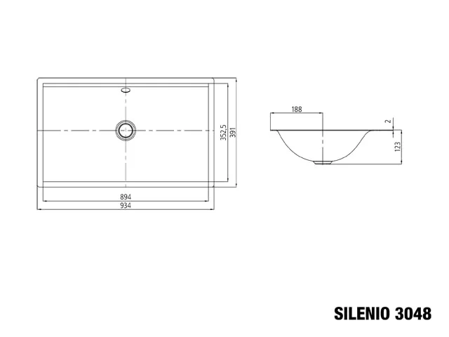 Kaldewei SILENIO Unterbauwaschtisch, Modell 3048, 934x391 mm, Manhattan, Perl-Effekt, Antidröhn mit Überlauf, Sichtteile Chrom Kaldewei SILENIO Unterbauwaschtisch, Modell 3048, 934x391 mm, Manhattan, Perl-Effekt, Antidröhn mit Überlauf, Sichtteile Chrom