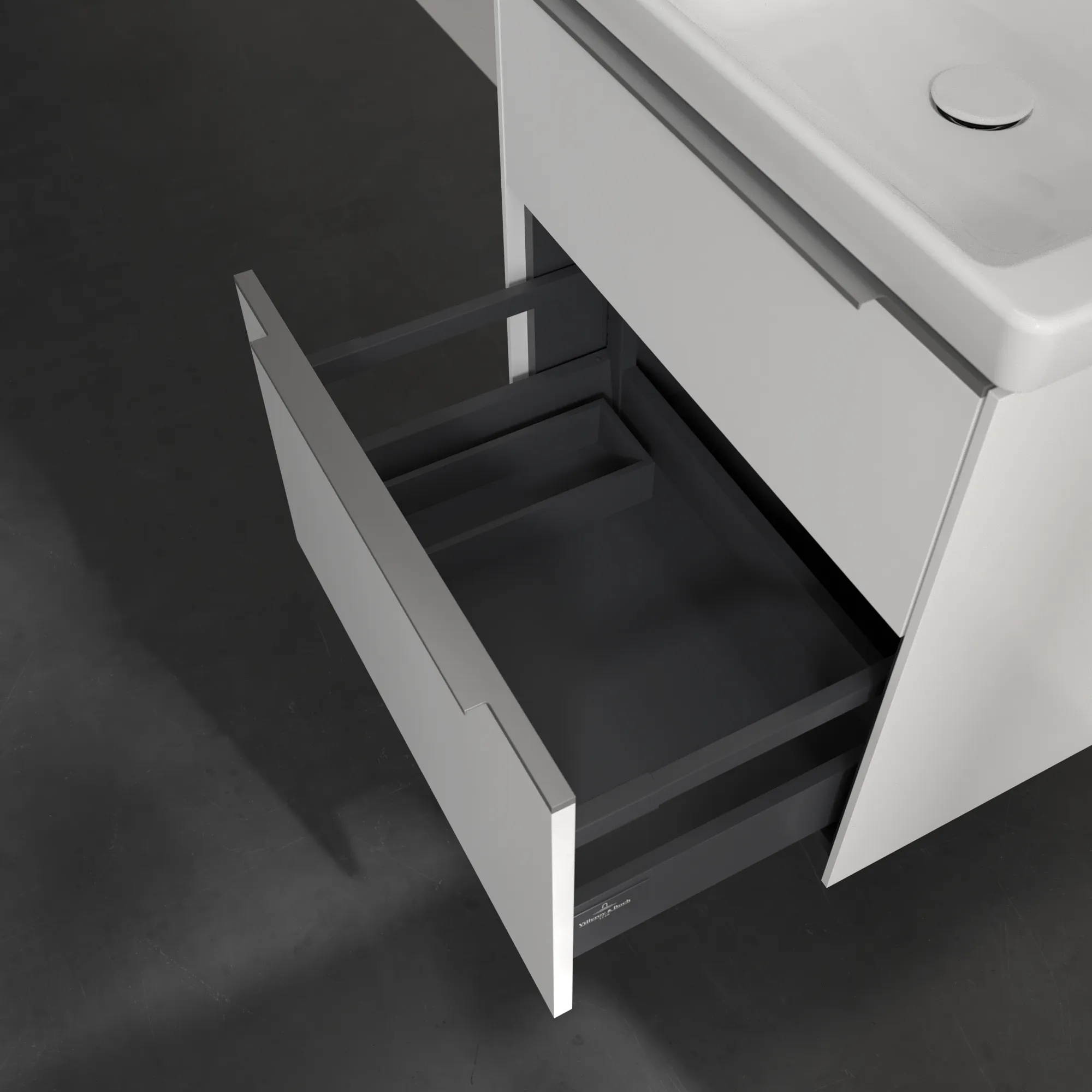 Villeroy & Boch Waschtischunterschrank „Subway 3.0“ für Schrankwaschtisch 572 × 576 × 478 mm Pure White, für Becken mittig