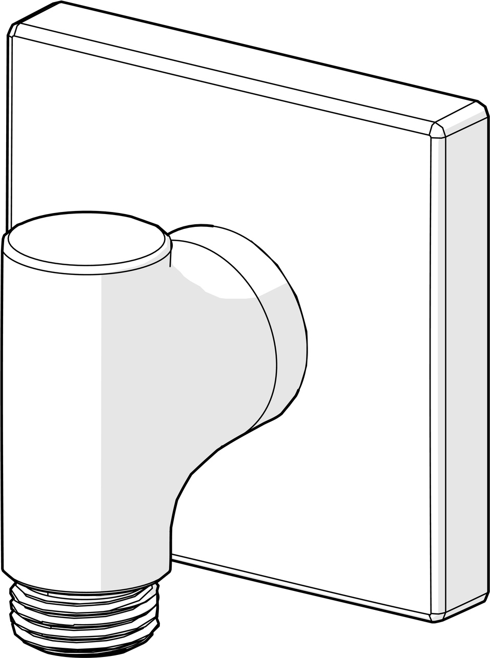 Wandanschlussbogen „Oras Group“ in Chrom Wandanschlussbogen „Oras Group“ in Chrom