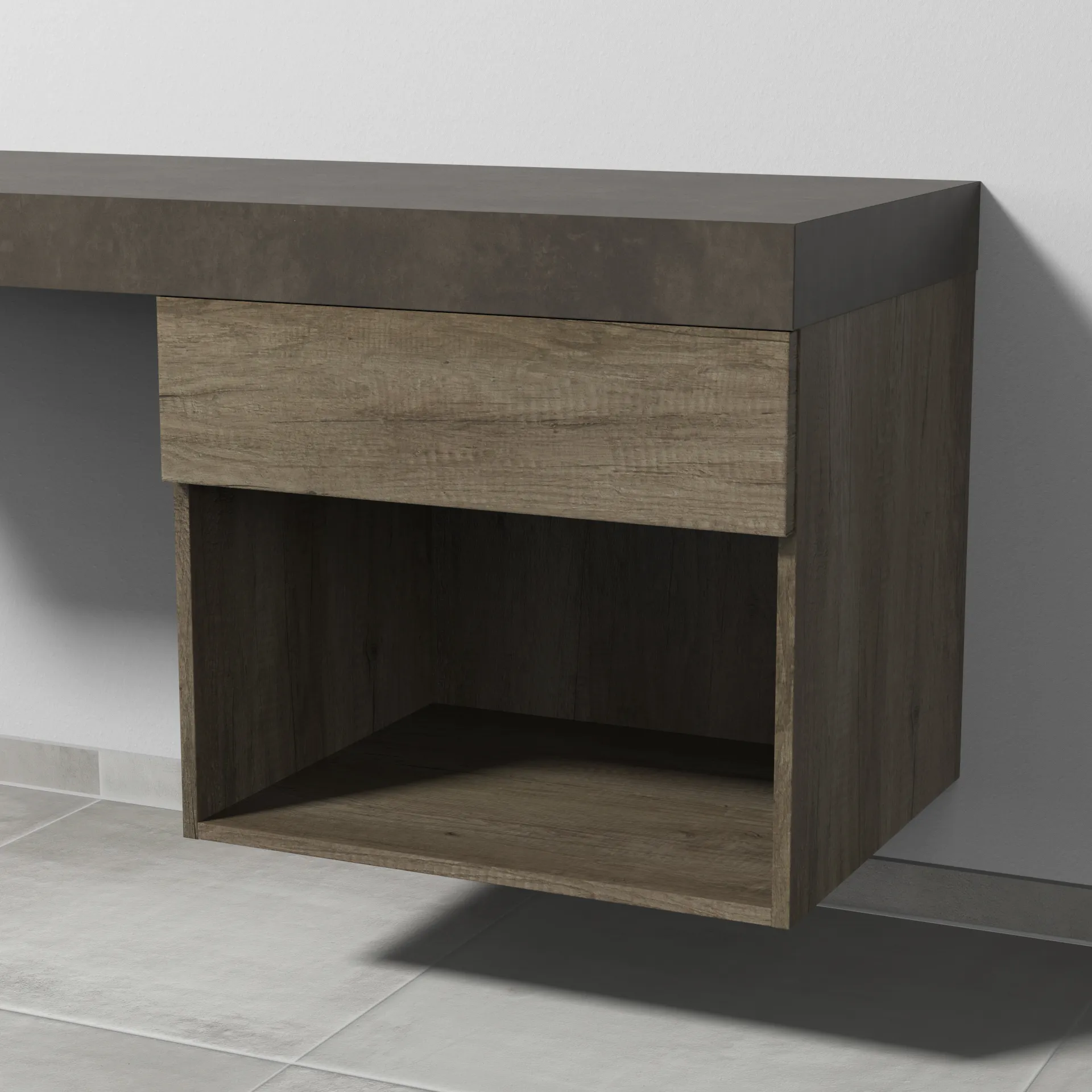 Sanipa Anbauschrank „2morrow“ 600 × 510 × 520 mm in Eiche Nebraska Sanipa Anbauschrank „2morrow“ 600 × 510 × 520 mm in Eiche Nebraska