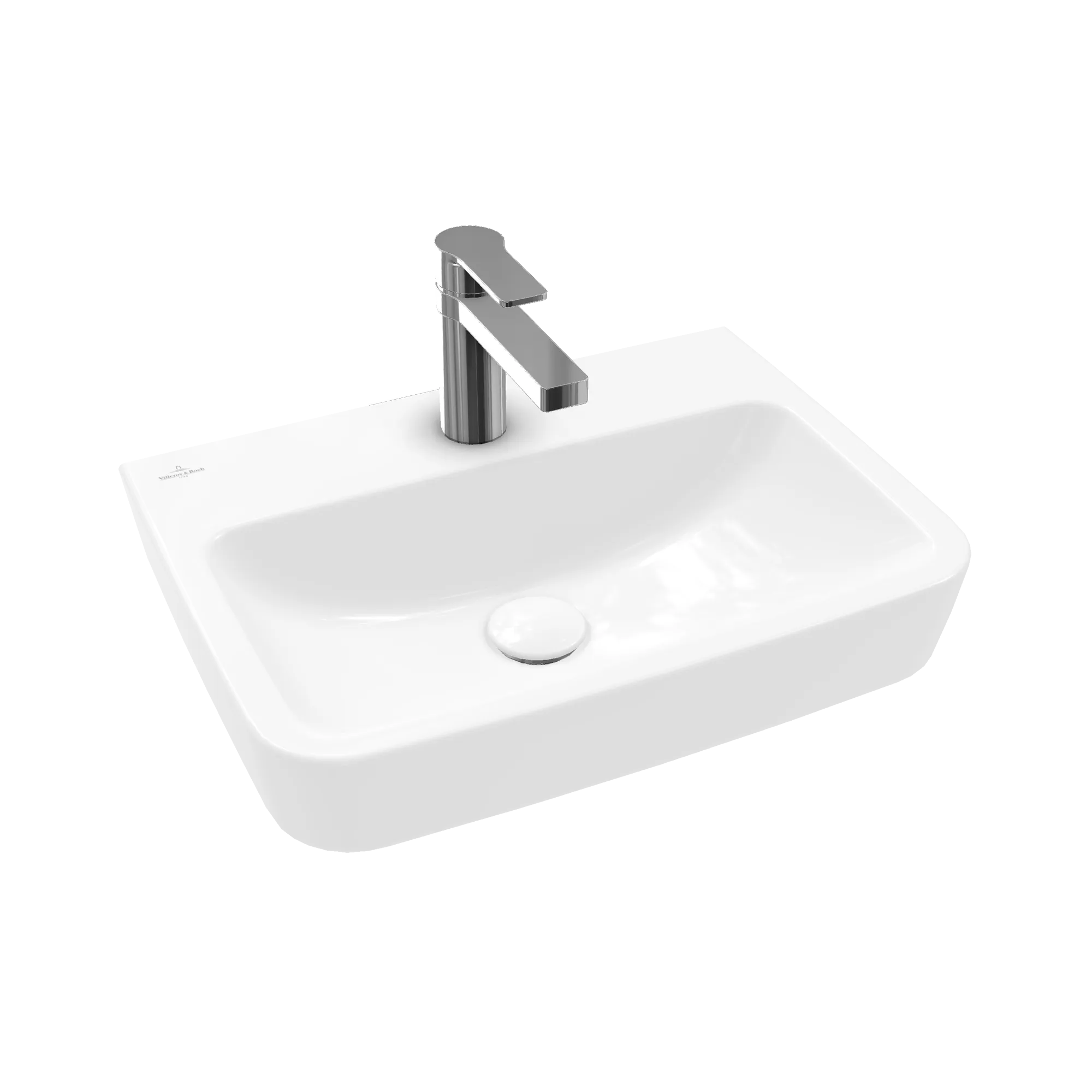 Villeroy & Boch Handwaschbecken „O.novo“ 500 × 370 × 160 mm, für Becken mittig, mit Hahnlochbohrung, Hahnlochposition mittig in Weiß Alpin Becken: mittig / Größe: 50 × 37 cm / Hahnlochbohrung: mit 1×1 Hahnlochbohrung / Hahnlochposition: mittig / Oberflächenveredelung: ohne Oberflächenveredelung / Überlauf: ohne Überlauf Villeroy & Boch Handwaschbecken „O.novo“ 500 × 370 × 160 mm, für Becken mittig, mit Hahnlochbohrung, Hahnlochposition mittig in Weiß Alpin Becken: mittig / Größe: 50 × 37 cm / Hahnlochbohrung: mit 1×1 Hahnlochbohrung / Hahnlochposition: mittig / Oberflächenveredelung: ohne Oberflächenveredelung / Überlauf: ohne Überlauf