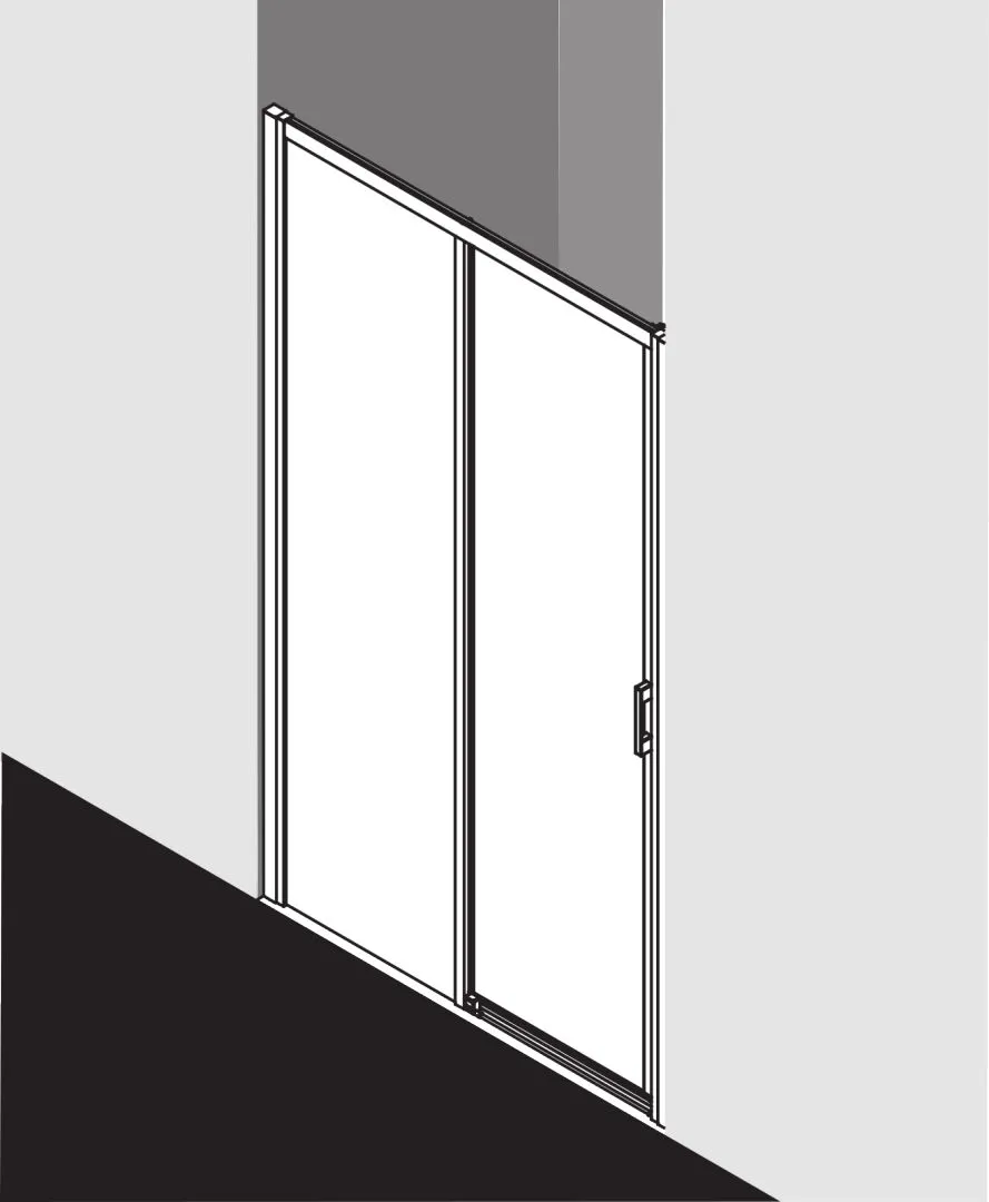 Kermi Duschtür Gleittür 2-teilig bodenfrei mit Festfeld links für Nische und Ecke „LIGA“ 185 cm Glas Klar, Profile Silber Hochglanz, Schiebetür zweiteilig Kermi Duschtür Gleittür 2-teilig bodenfrei mit Festfeld links für Nische und Ecke „LIGA“ 185 cm Glas Klar, Profile Silber Hochglanz, Schiebetür zweiteilig