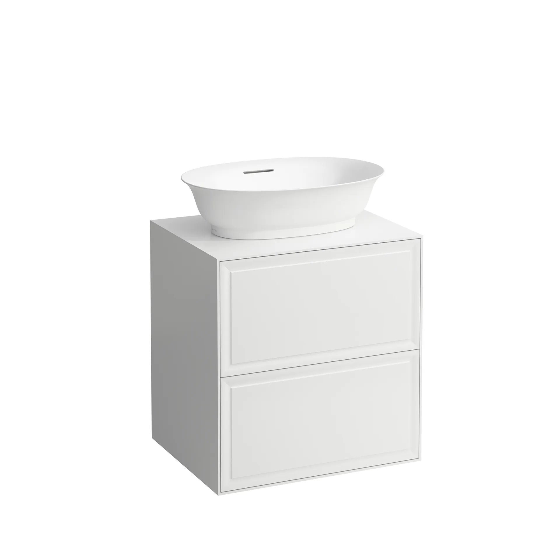 Laufen Waschtischunterbau „THE NEW CLASSIC“ 577 × 600 × 457 mm Weiß matt, mittig