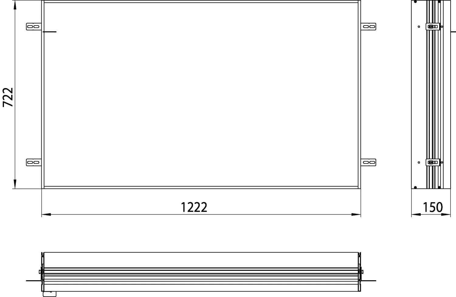 emco Einbaurahmen für Spiegelschrank „prime“ 1222 × 722 × 150 mm emco Einbaurahmen für Spiegelschrank „prime“ 1222 × 722 × 150 mm