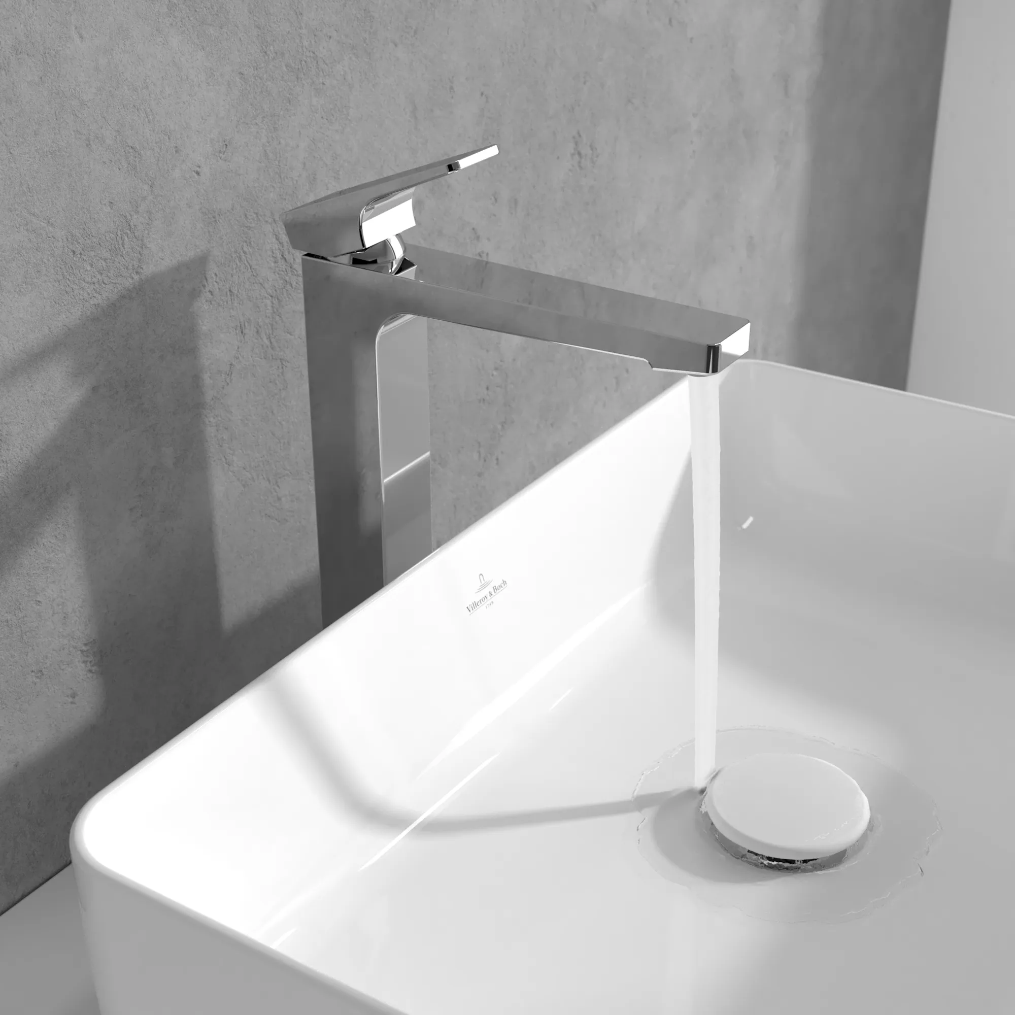 Einhand-Waschtischarmatur „Architectura Square“ 21,1 cm Ausladung 176 mm in Chrom Einhand-Waschtischarmatur „Architectura Square“ 21,1 cm Ausladung 176 mm in Chrom