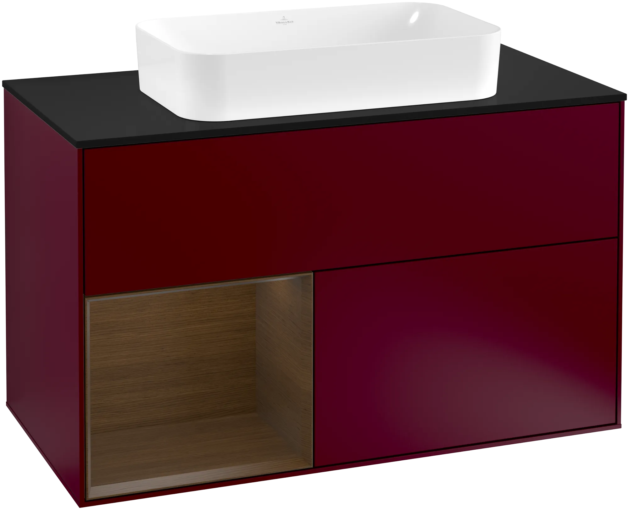 Villeroy & Boch Finion Waschbeckenunterschrank G24, 1000x603x501mm, Beleuchtung, 2 Auszüge