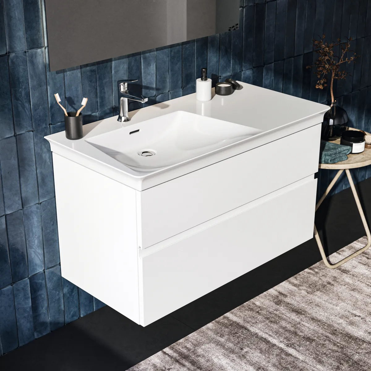 Ideal Standard Waschtischunterschrank „Finesse“ 100 × 55 × 50,5 cm Weiß matt lackiert
