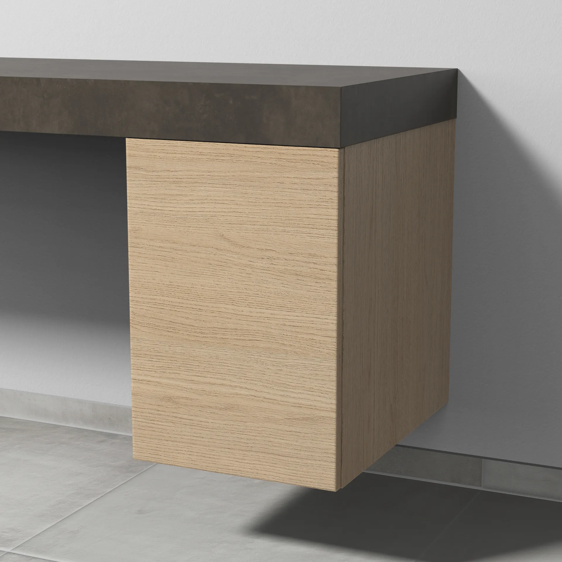 Sanipa Anbauschrank „2morrow“ 350 × 510 × 520 mm in Eiche Nordic