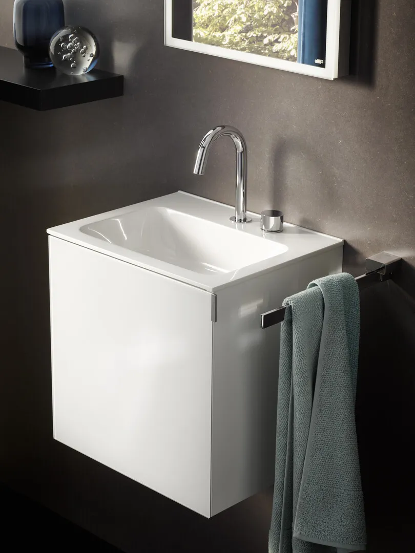 Waschtischarmatur evo, 2-Loch für Gäste-Waschtisch, chrom Waschtischarmatur evo, 2-Loch für Gäste-Waschtisch, chrom