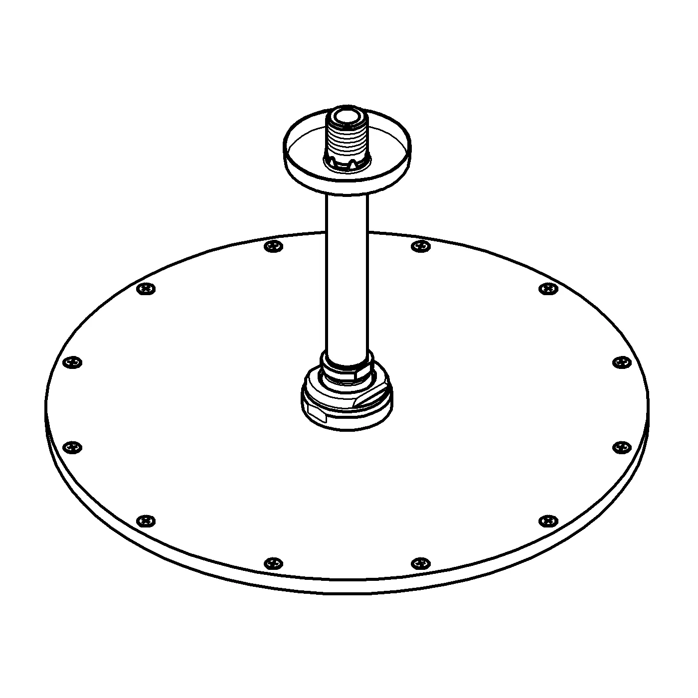 Grohe Rainshower Cosmopolitan 310 Kopfbrauseset, 1 Stahlart, Deckenauslass 142mm, satin graphite Grohe Rainshower Cosmopolitan 310 Kopfbrauseset, 1 Stahlart, Deckenauslass 142mm, satin graphite