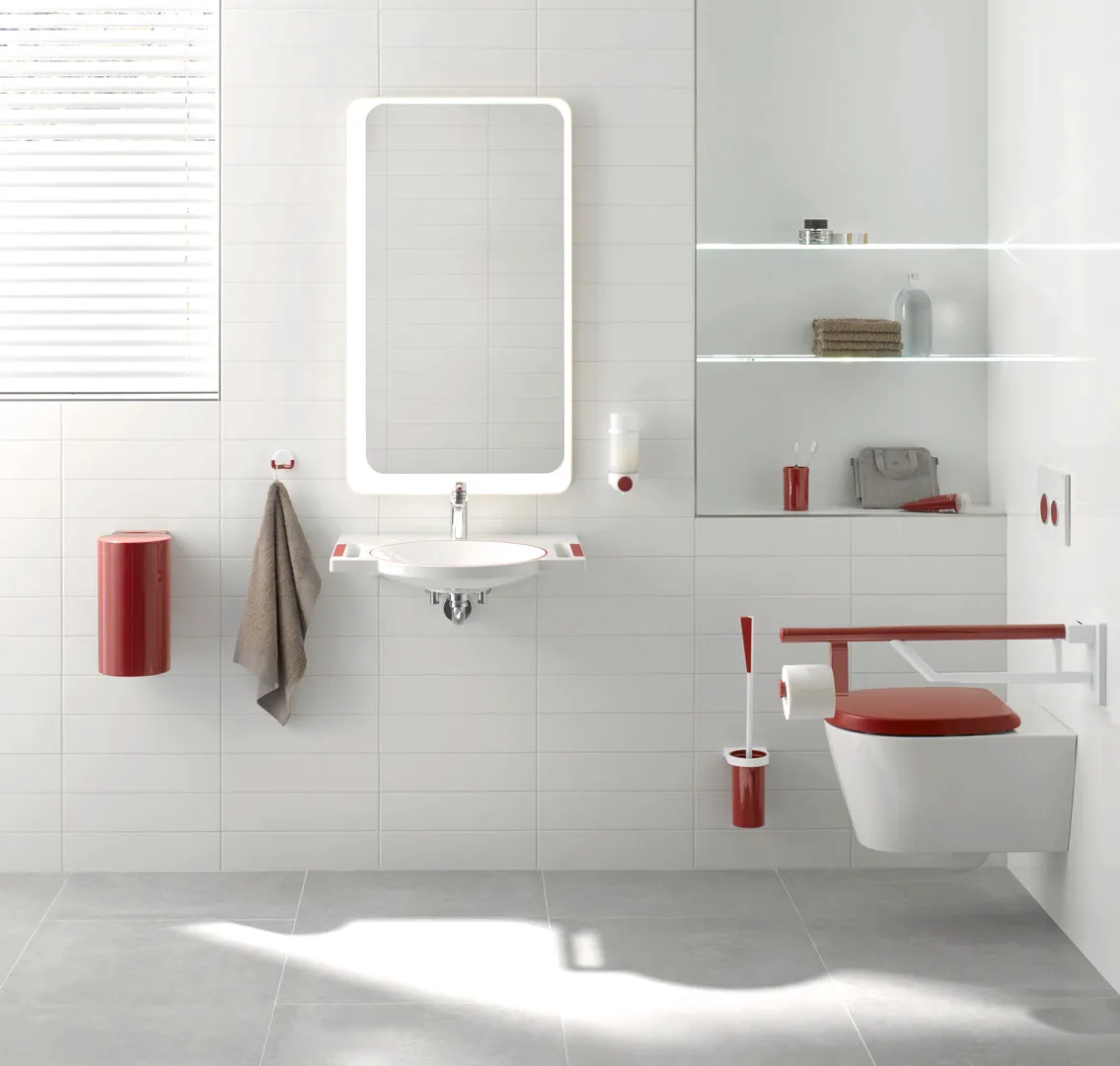 HEWI Toilettenbürstengarnitur „System 800K“ 10,5 × 54,3 cm in Anthrazitgrau HEWI Toilettenbürstengarnitur „System 800K“ 10,5 × 54,3 cm in Anthrazitgrau