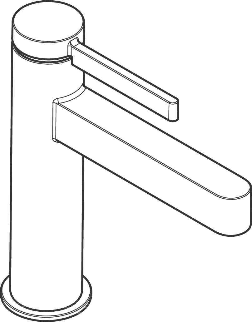 Hansgrohe Finoris Einhebel-Waschtischmischer 110 CoolStart mit Zugstangen-Ablaufgarnitur, Chrom, Ausladung 139 mm, Auslaufhöhe 113 mm