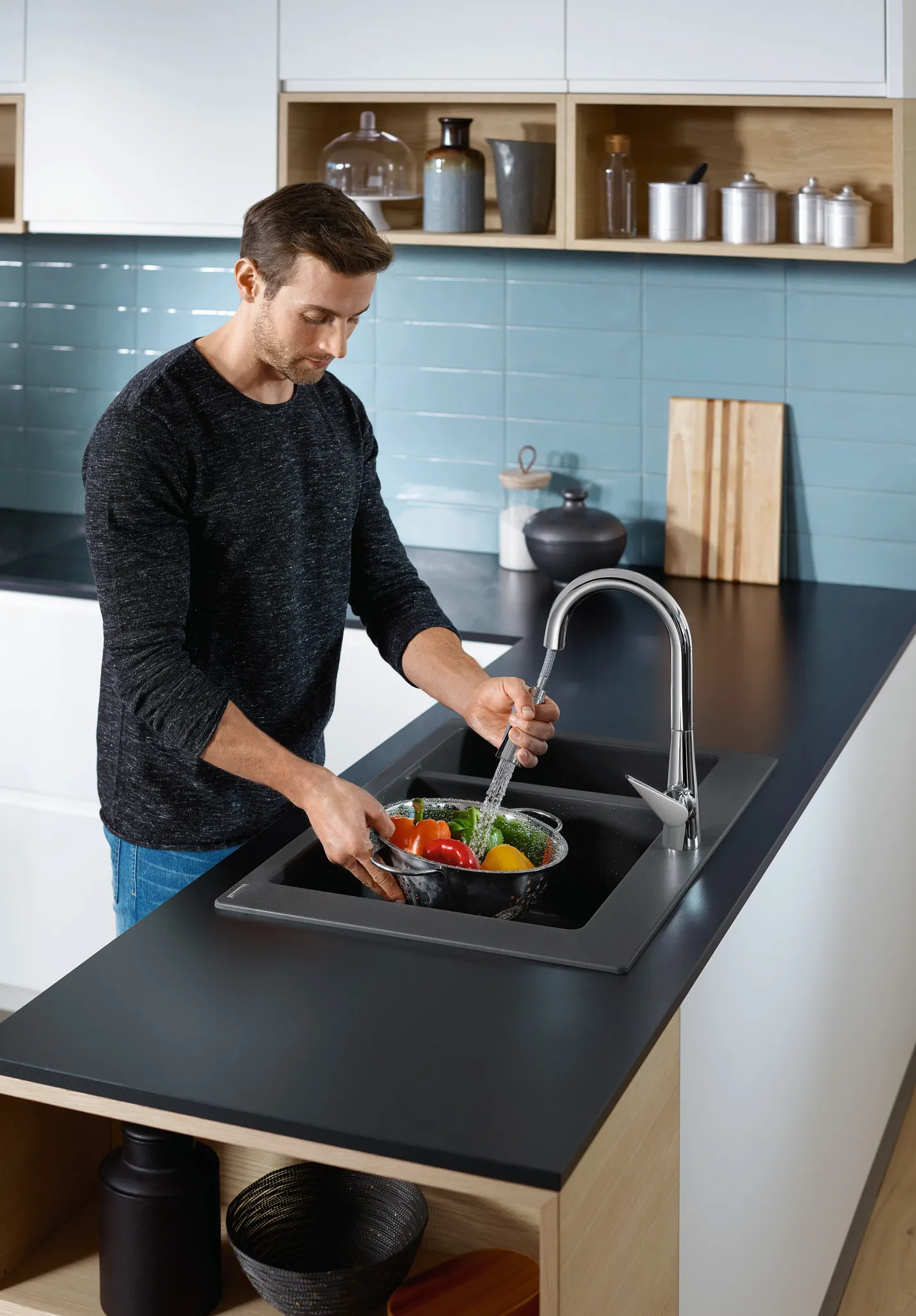 Spültischmischer 160 Talis M51 Ausziehbrause 2jet sBox chrom Spültischmischer 160 Talis M51 Ausziehbrause 2jet sBox chrom