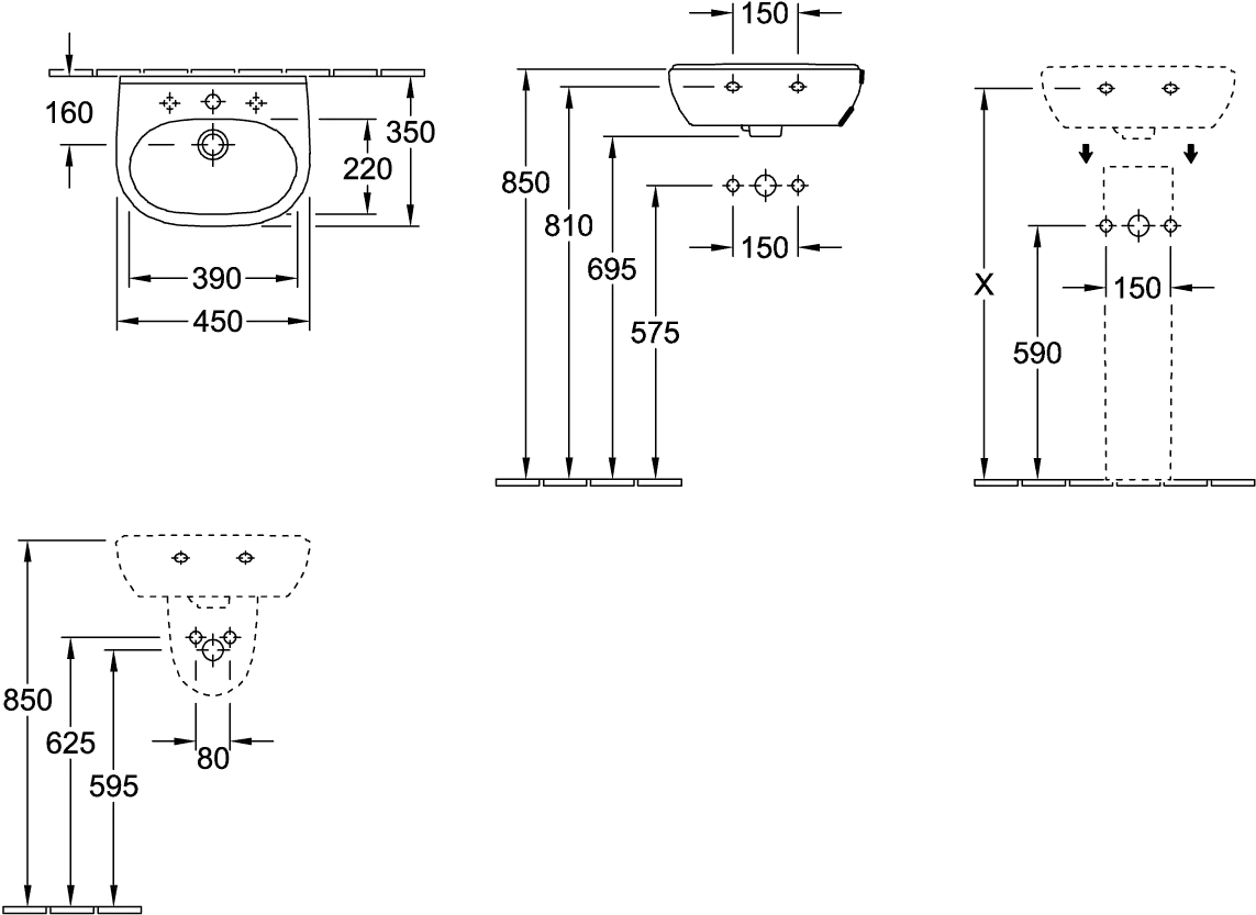 Ablaufhaube O.novo 526700, 210 x 230 x 270 mm, Weiß Alpin Ablaufhaube O.novo 526700, 210 x 230 x 270 mm, Weiß Alpin