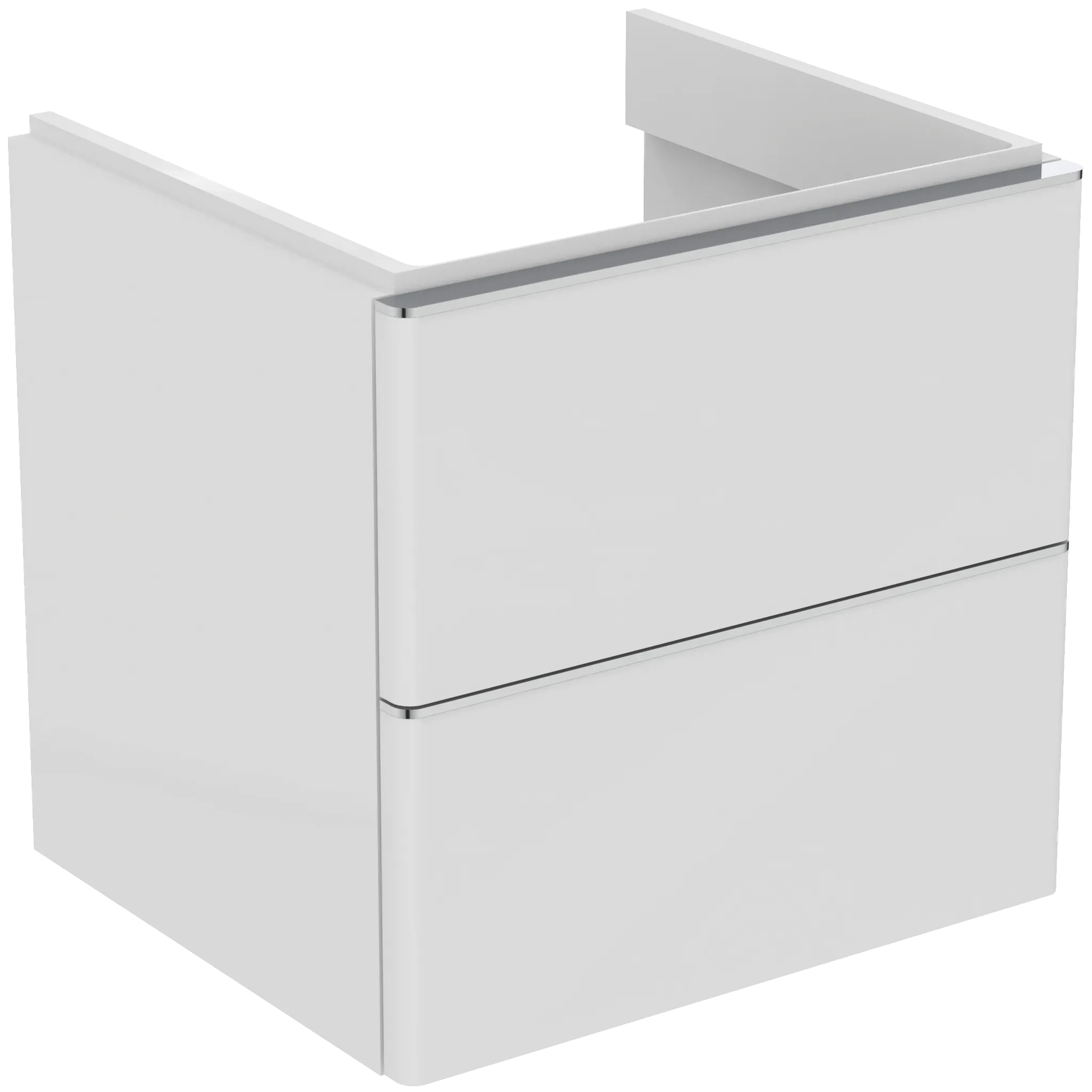 Ideal Standard Adapto Auszugsfront, oben, weiß lackiert, Hochglanz, für Waschtischunterschrank 510 mm Höhe