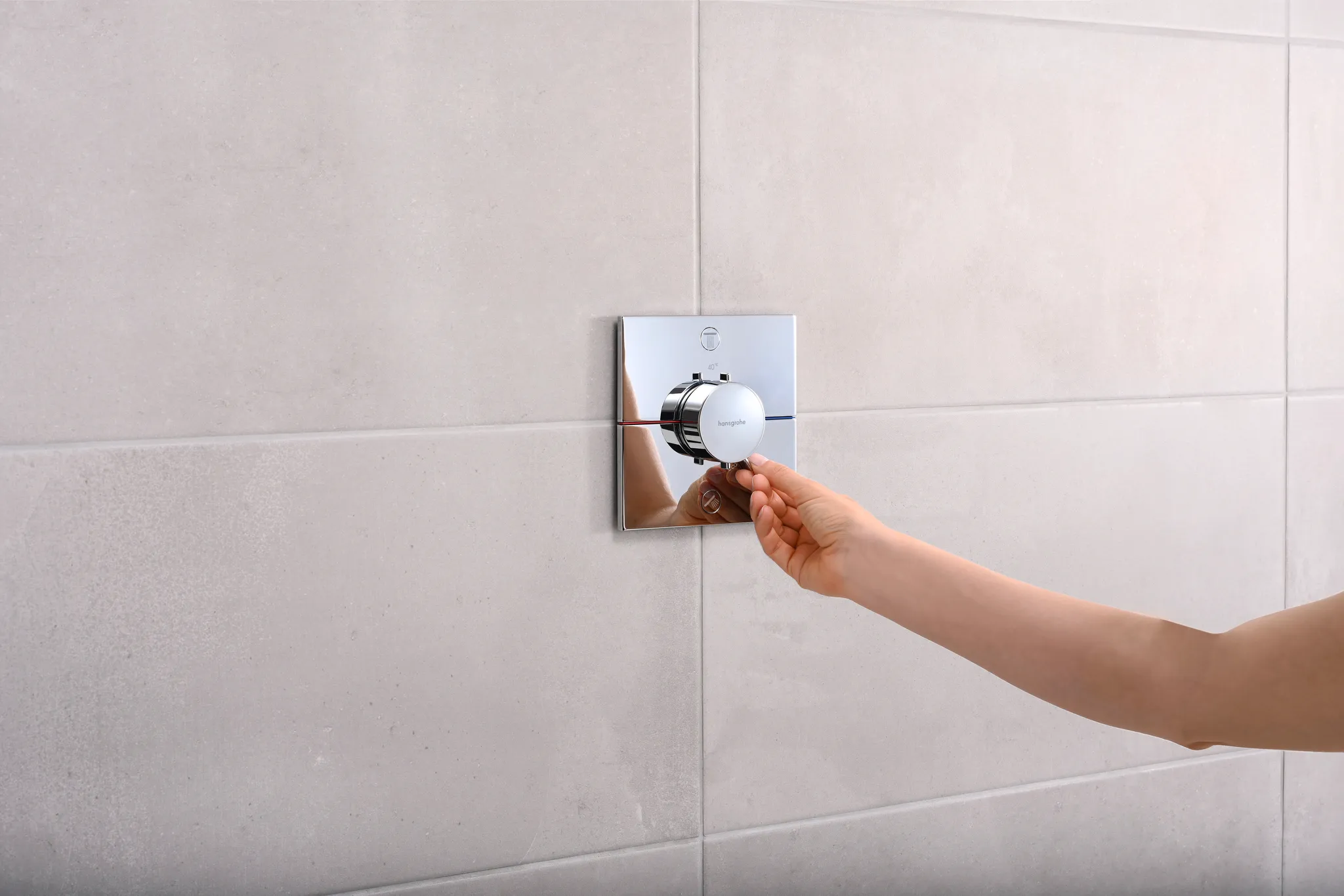 ShowerSelect Comfort E Thermostat Unterputz für 2 Verbraucher Chrom ShowerSelect Comfort E Thermostat Unterputz für 2 Verbraucher Chrom